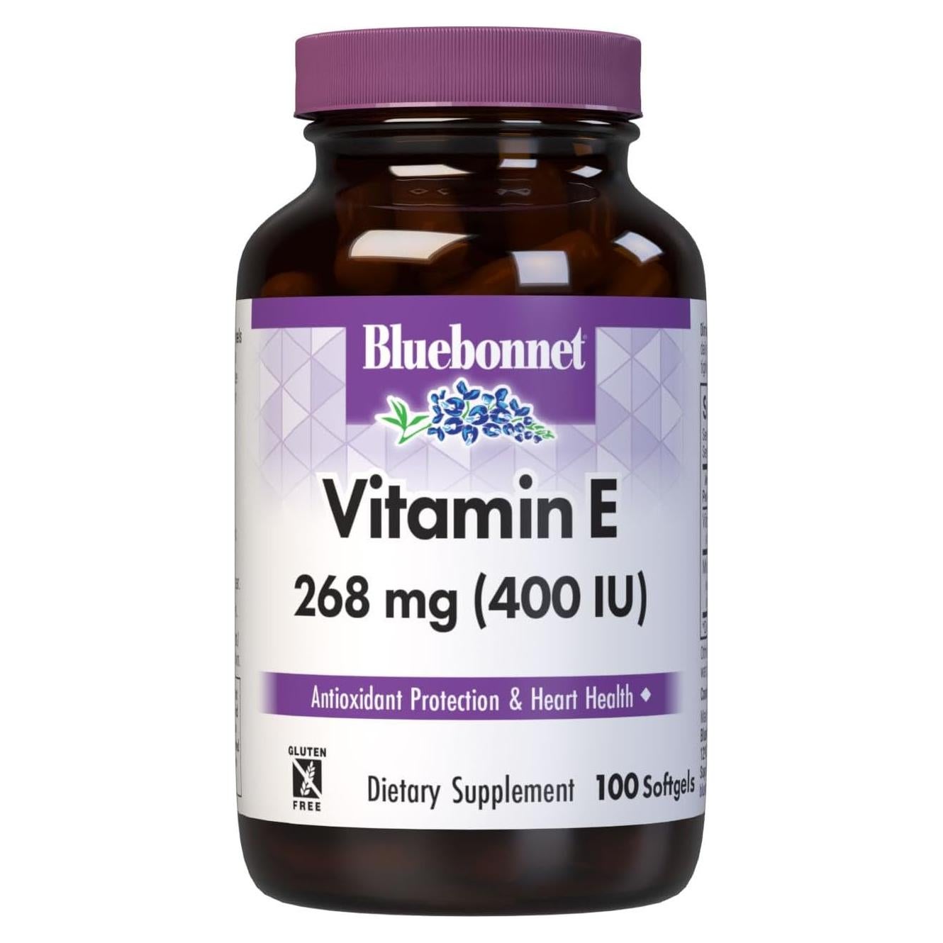 Suplemento Vitamina E Bluebonnet 400 UI 100 Gelatinas Blandas