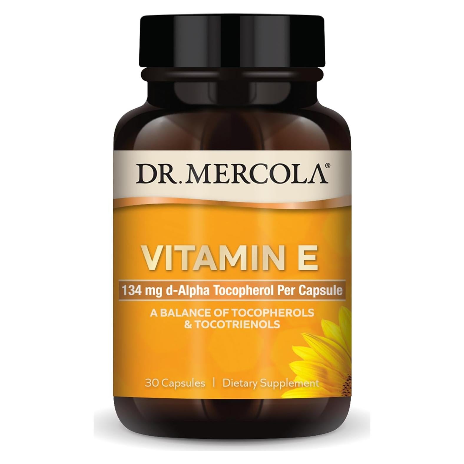 Vitamina E Dr. Mercola 30 Cápsulas - Antioxidante y Salud Piel