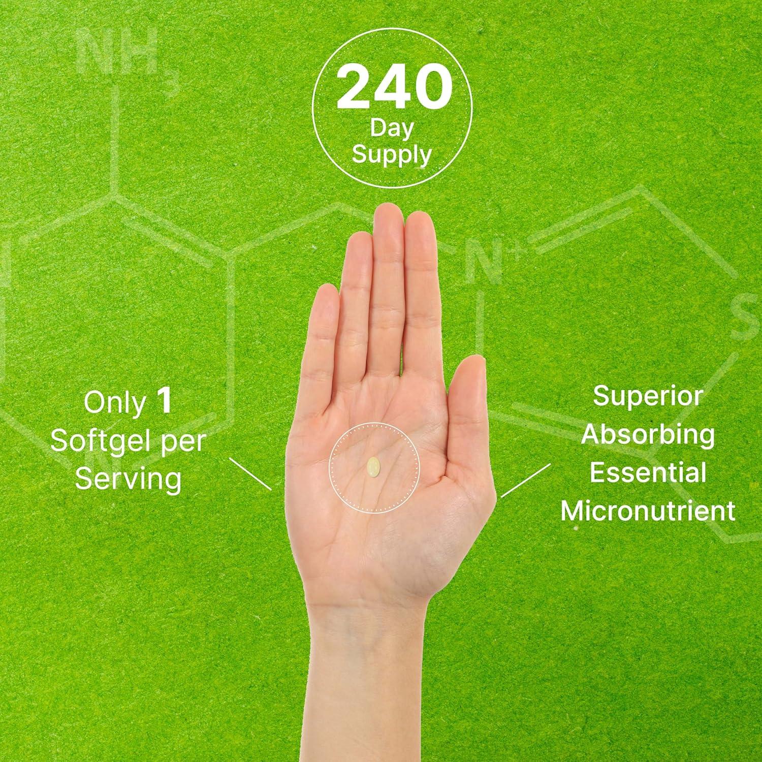 Suplemento Deal Vitamina K2 MK-7 200mcg 240 Gelatinas Blandas