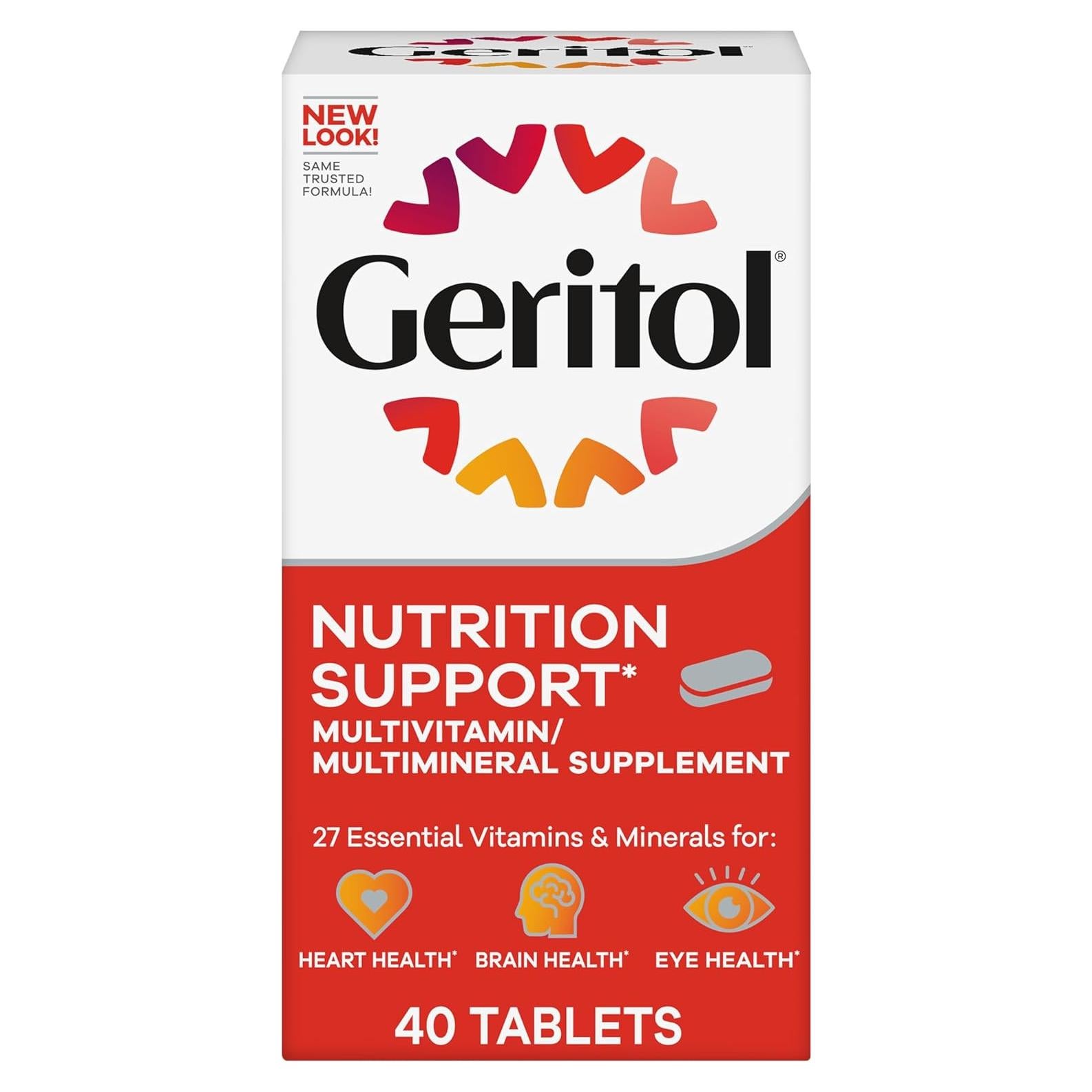 Geritol Multivitamínico 40 Tabletas - 26 Vitaminas y Minerales