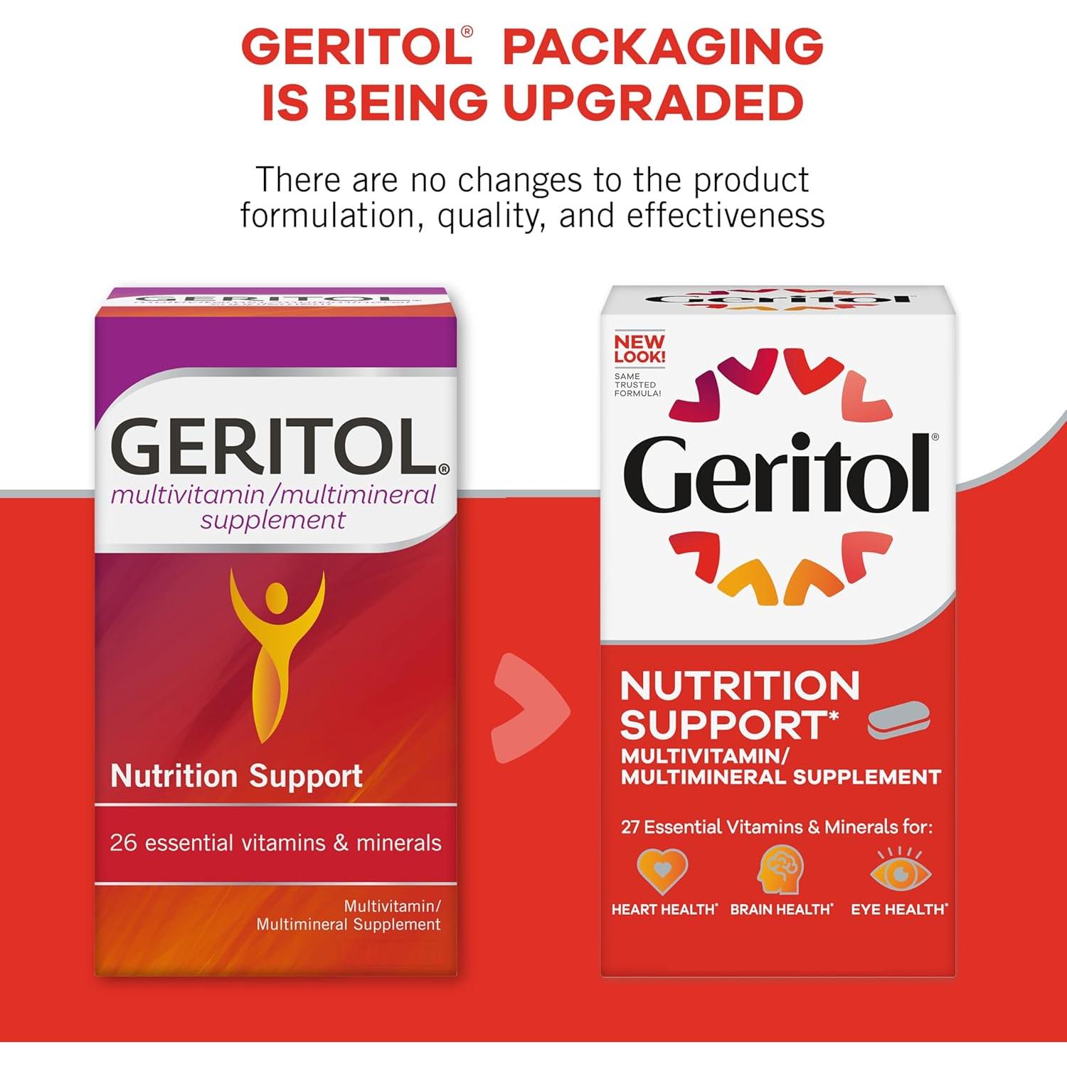 Geritol Multivitamínico 40 Tabletas - 26 Vitaminas y Minerales