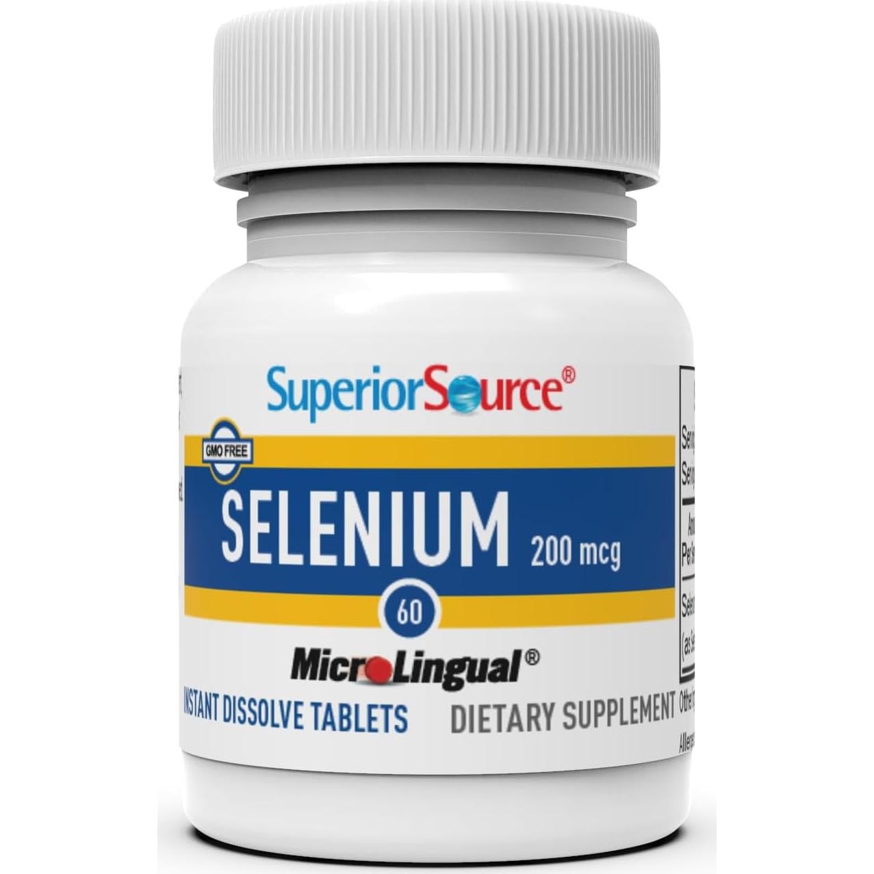 Suplemento de Selenio 200 mcg Superior Source - 60 Tabletas