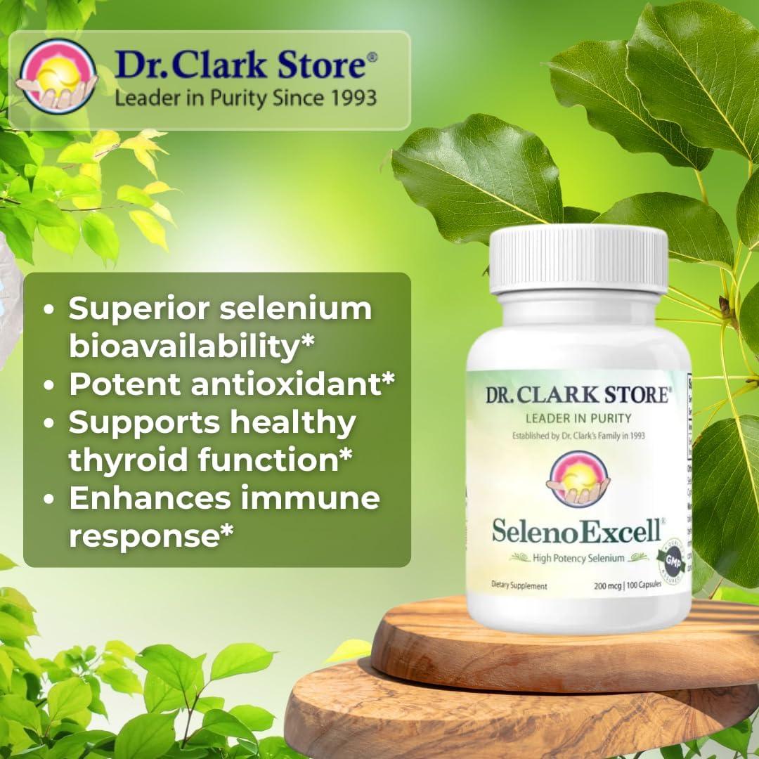 Suplemento de Selenio SelenoExcell Dr. Clark 200 mcg 100 Cápsulas