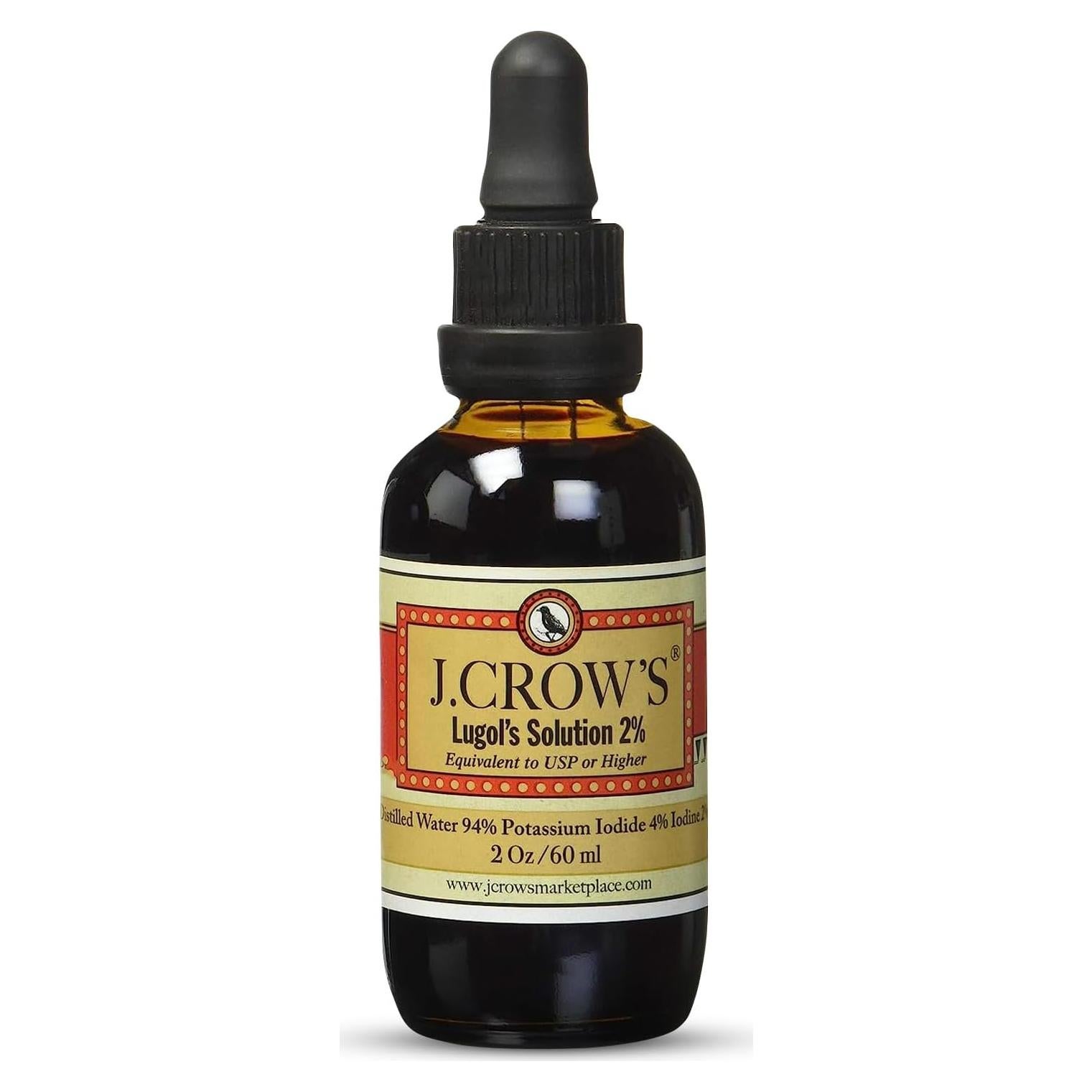 Solución de Lugol J.CROW'S 2% 60 ml - Iodo Natural Premium