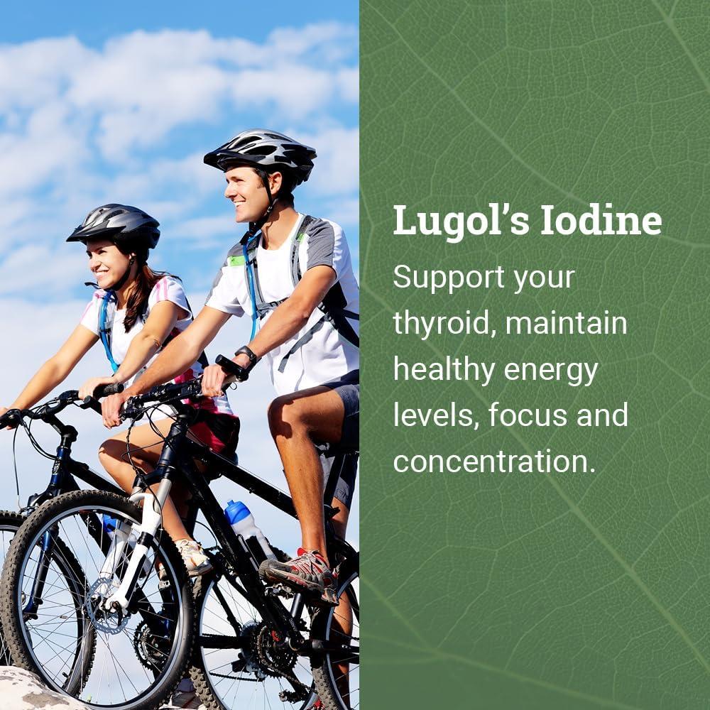 Yodo Lugol Orgánico 2% 3000 mcg - Suplemento Líquido 59 ml