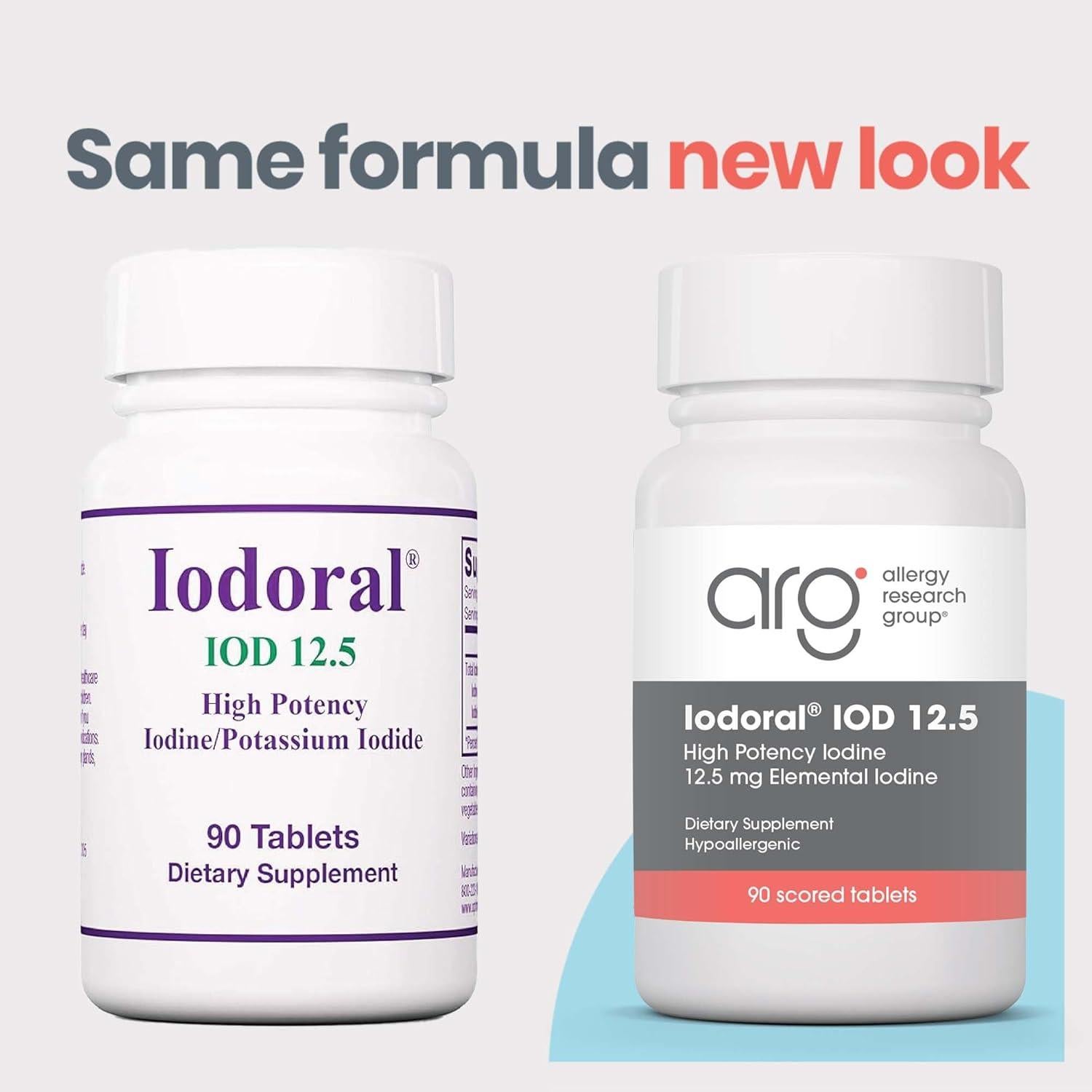 Suplemento de Yodo Iodoral 12.5 mg Optimox - 90 Tabletas