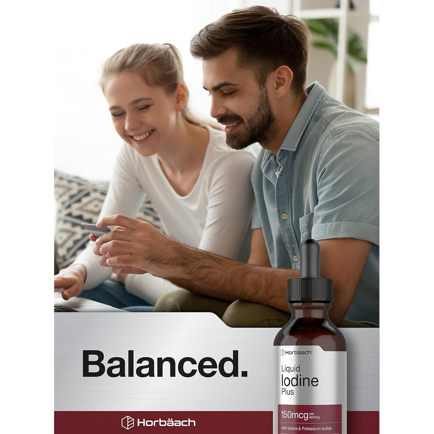 Gotas Líquidas de Yodo Horbaach 59 ml | 150 mcg | Suplemento Vegetariano