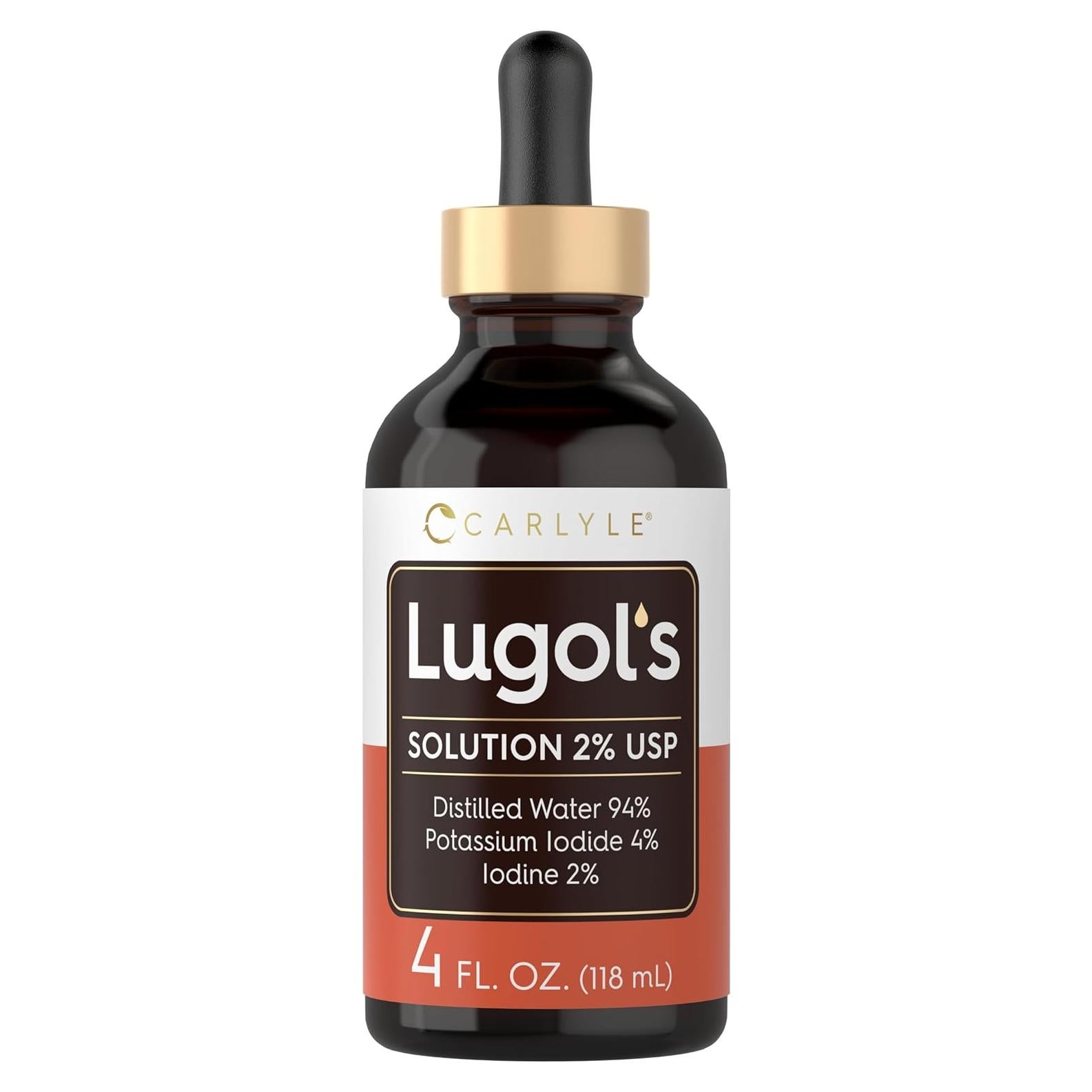 Carlyle Iodo de Lugol 2% 118 ml - Solución de Yoduro de Potasio