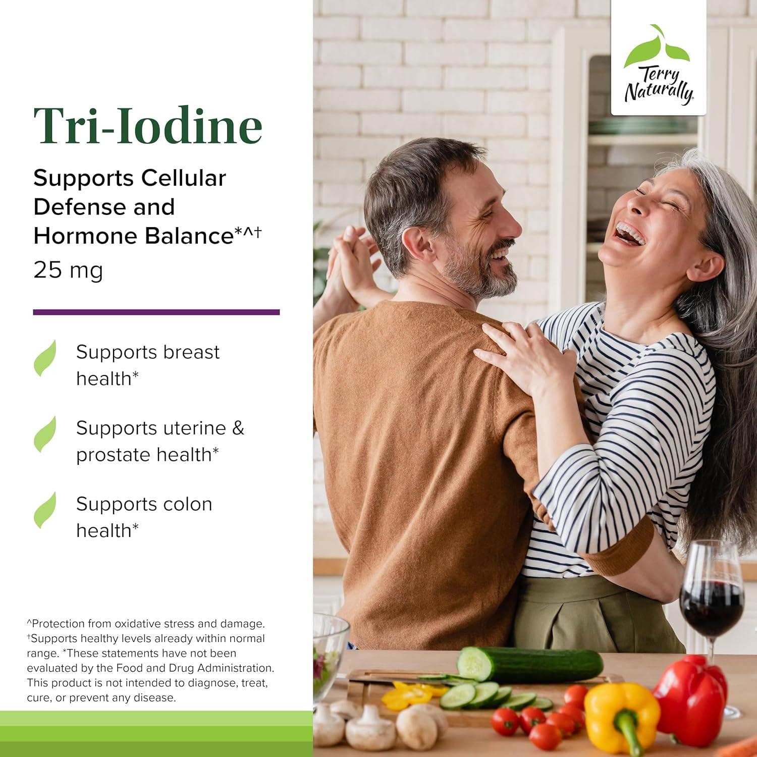 Suplemento Dietético Terry Naturally Tri-Iodine 25 mg - 60 Cápsulas