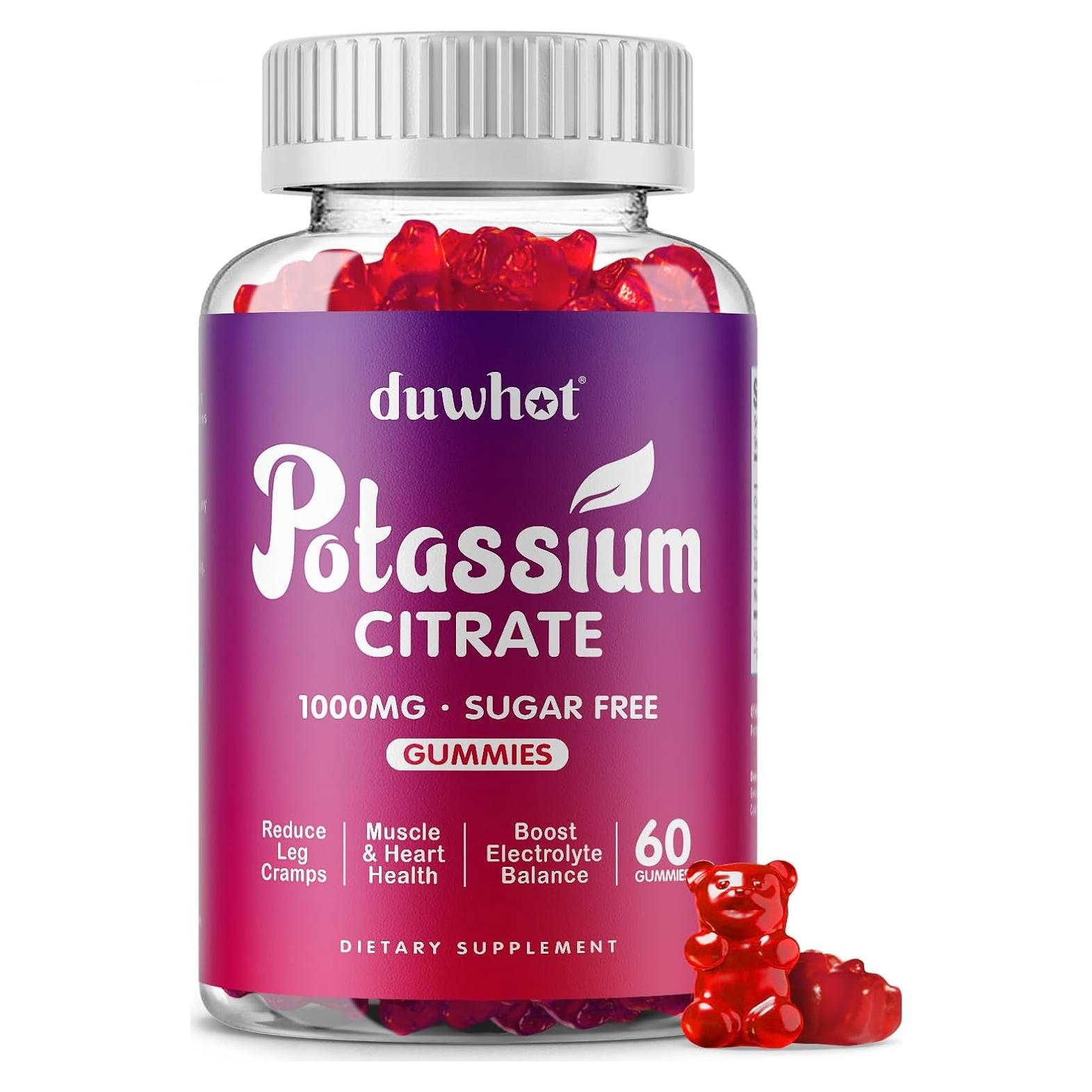 Gomitas de Potasio 1000mg Newtrisland - 60 Masticables Sabor Frambuesa