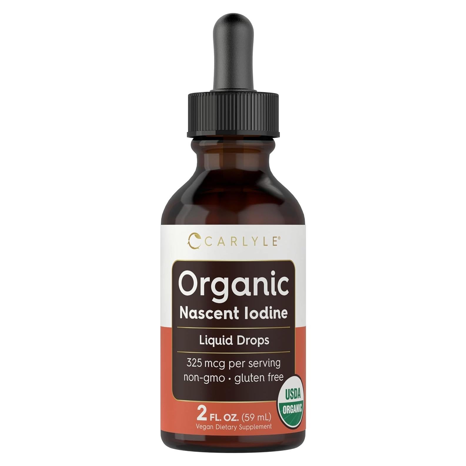 Carlyle Gotas Líquidas de Yodo Nascent Orgánico 59 ml - Vegano