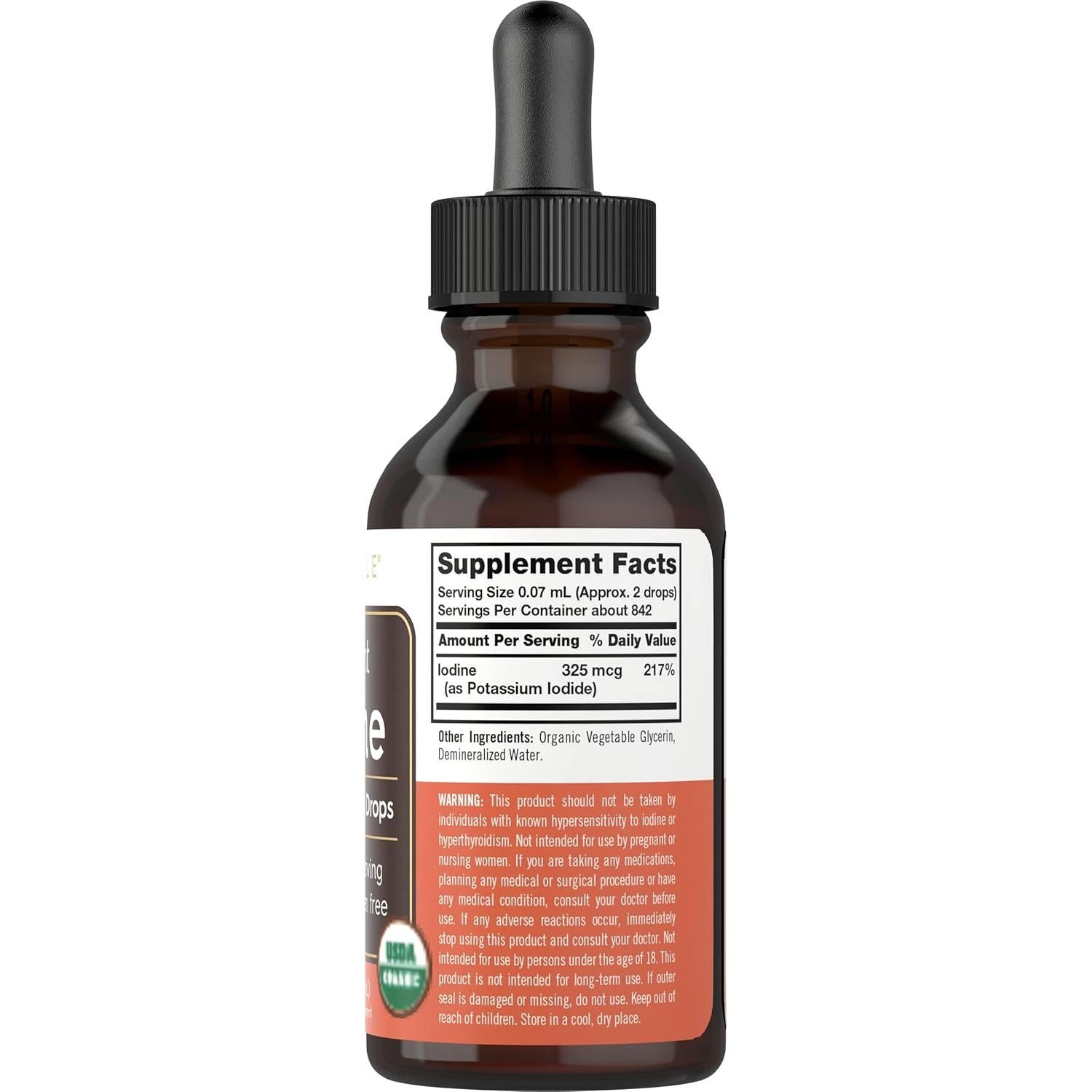 Carlyle Gotas Líquidas de Yodo Nascent Orgánico 59 ml - Vegano