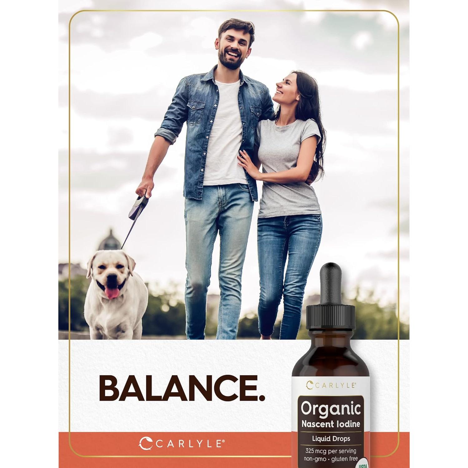 Carlyle Gotas Líquidas de Yodo Nascent Orgánico 59 ml - Vegano