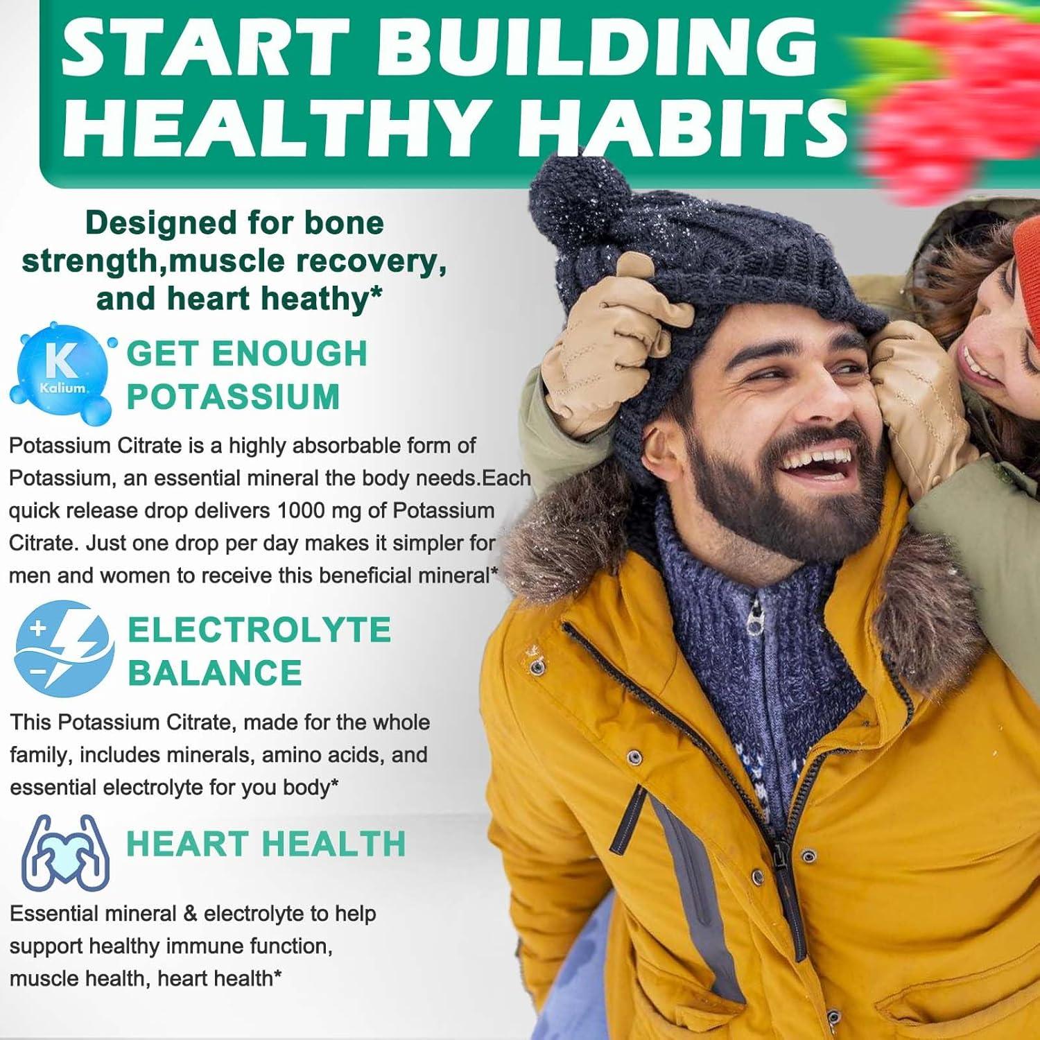 Gotas Líquidas de Citrato de Potasio Vita Letuo 1000mg 30 Porciones