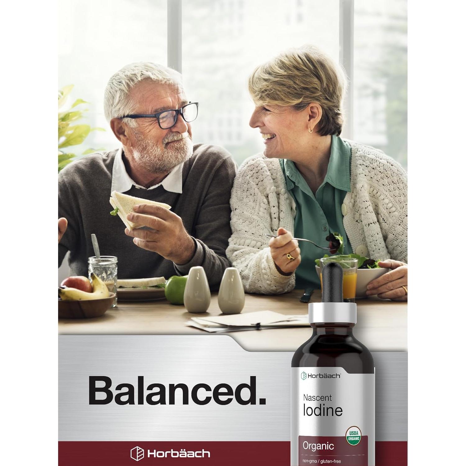 Gotas de Yodo Nascent Horbaach 118 ml Vegano Sin Gluten