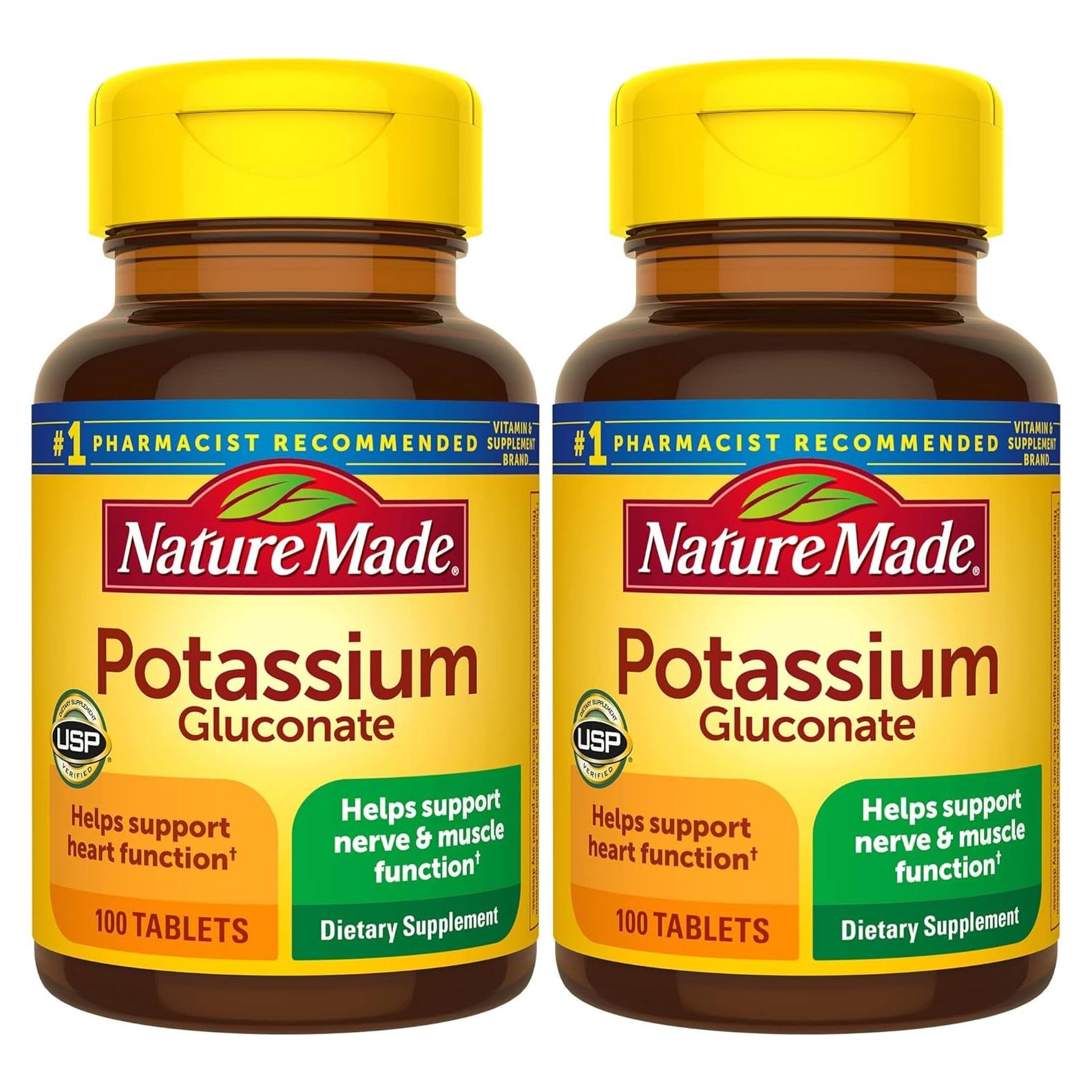 Gluconato de Potasio Nature Made 550 mg - 200 Tabletas