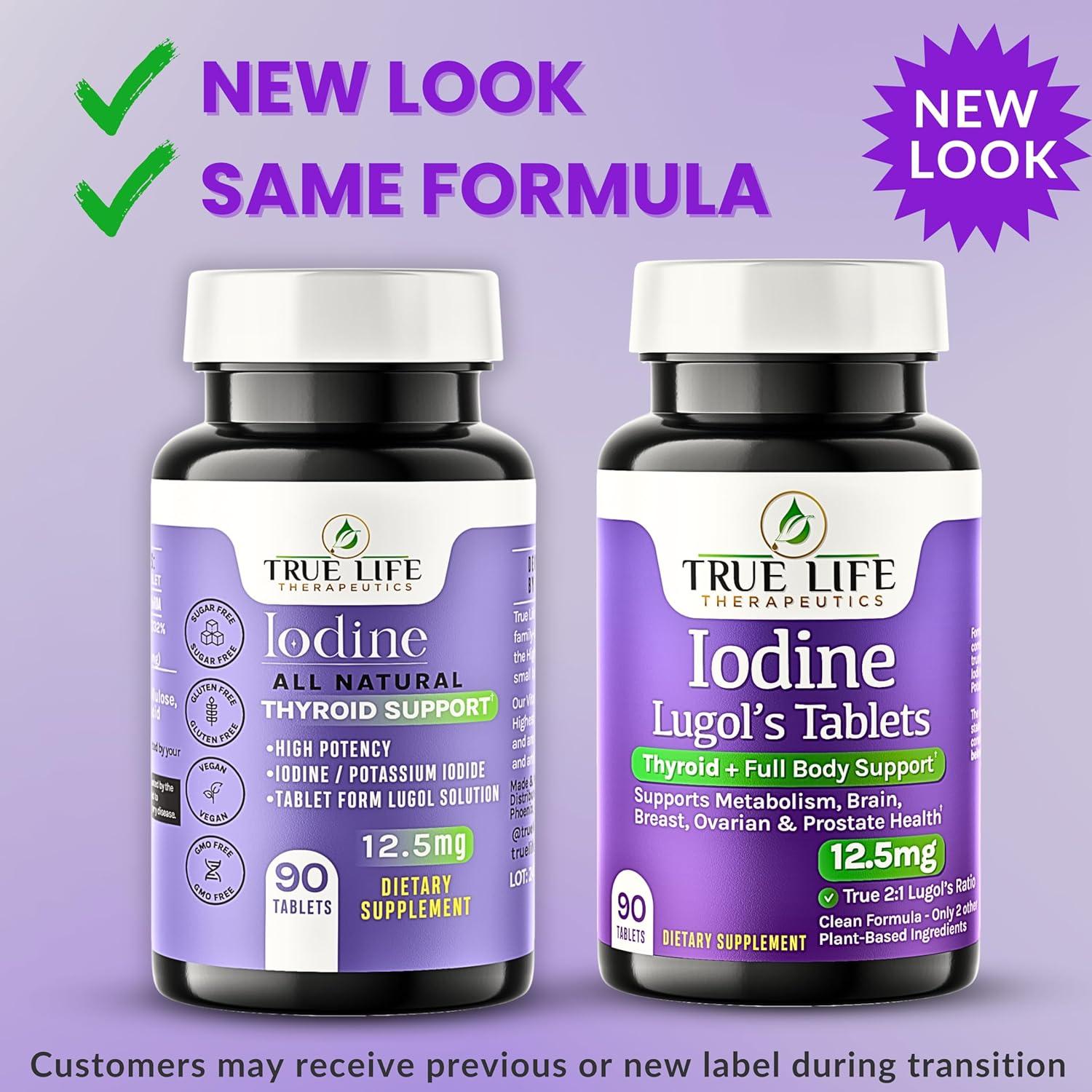 Tabletas de Yodo de Lugol 12.5mg x 90 ct - True Life Therapeutics