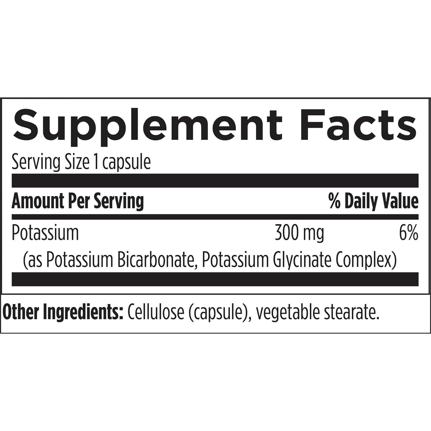 Suplemento K+2 Potasio 300mg - 120 Cápsulas Veganas