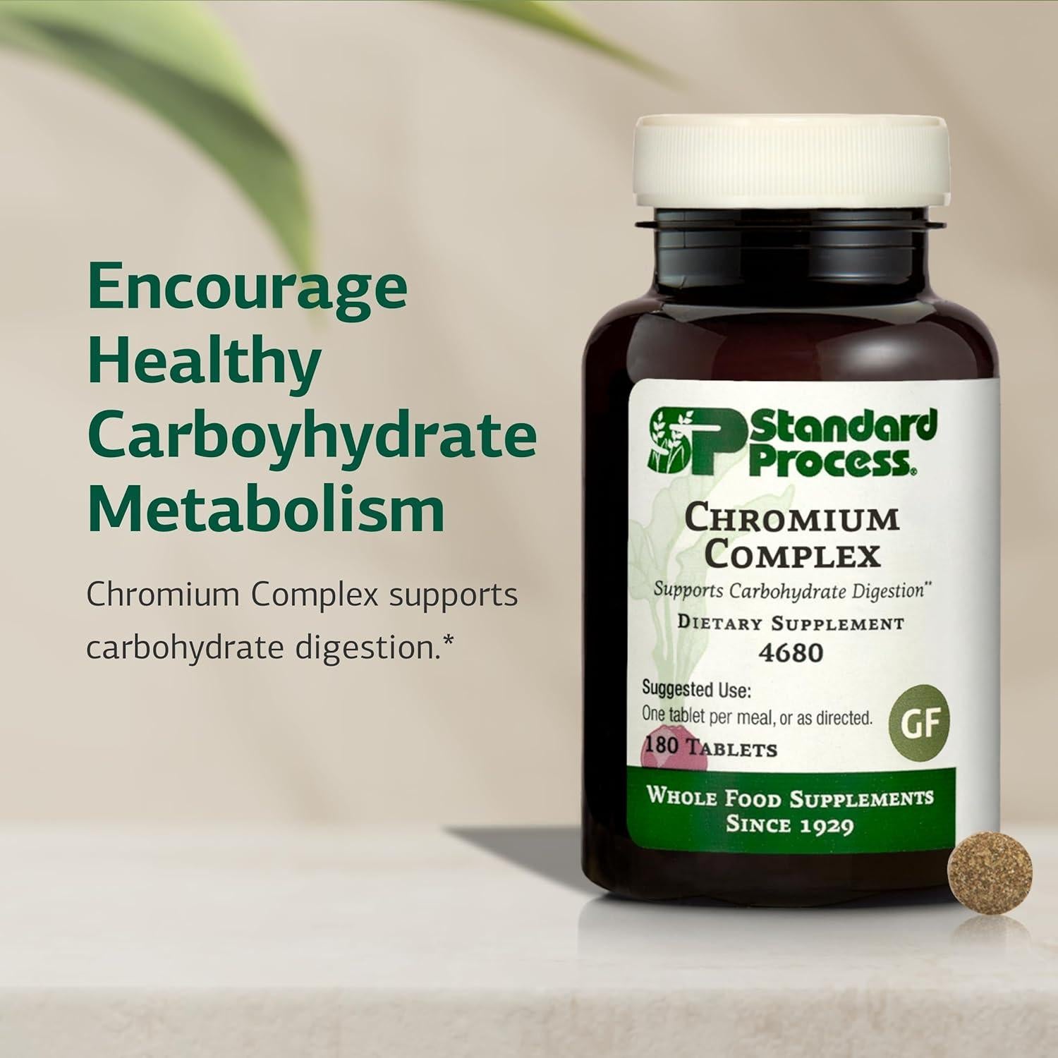 Suplemento Digestivo Complejo de Cromo Proceso Estándar 180 Tabletas