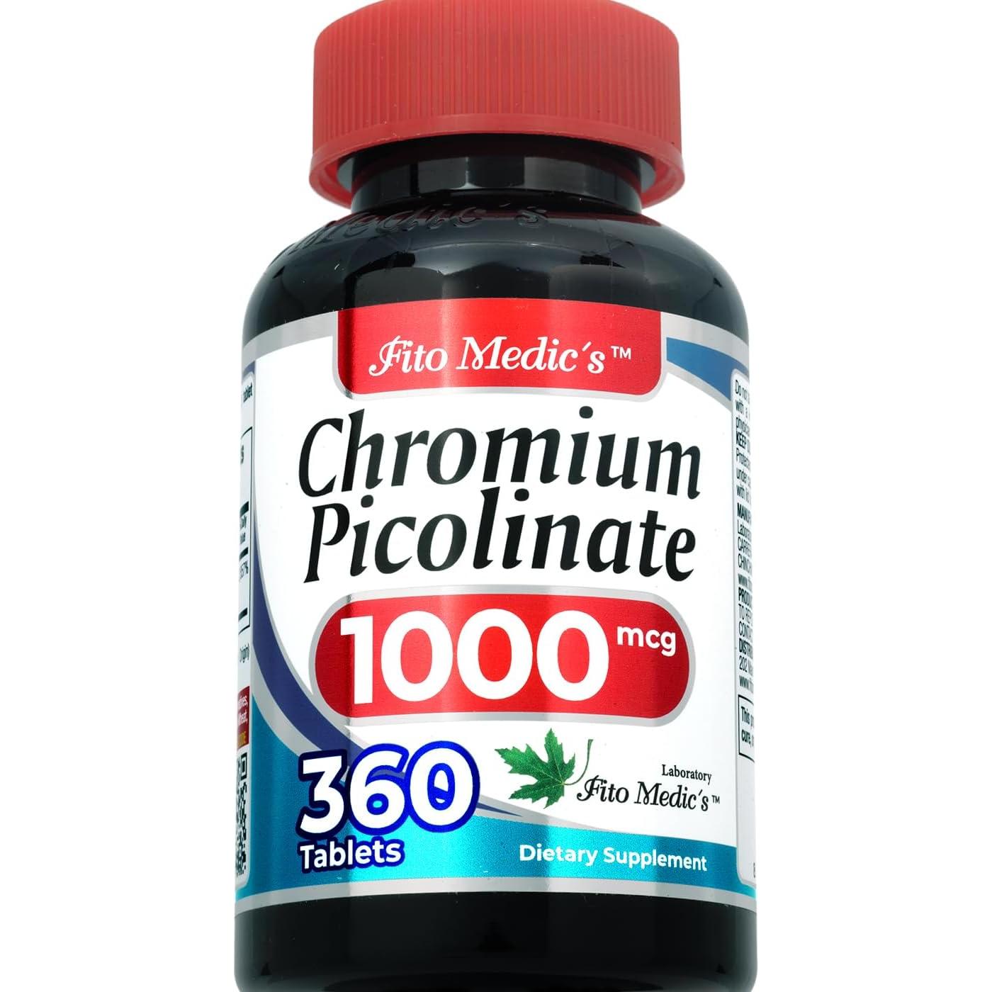 Picolinato de Cromo 1000mcg FITO MEDICS 360 Tabletas