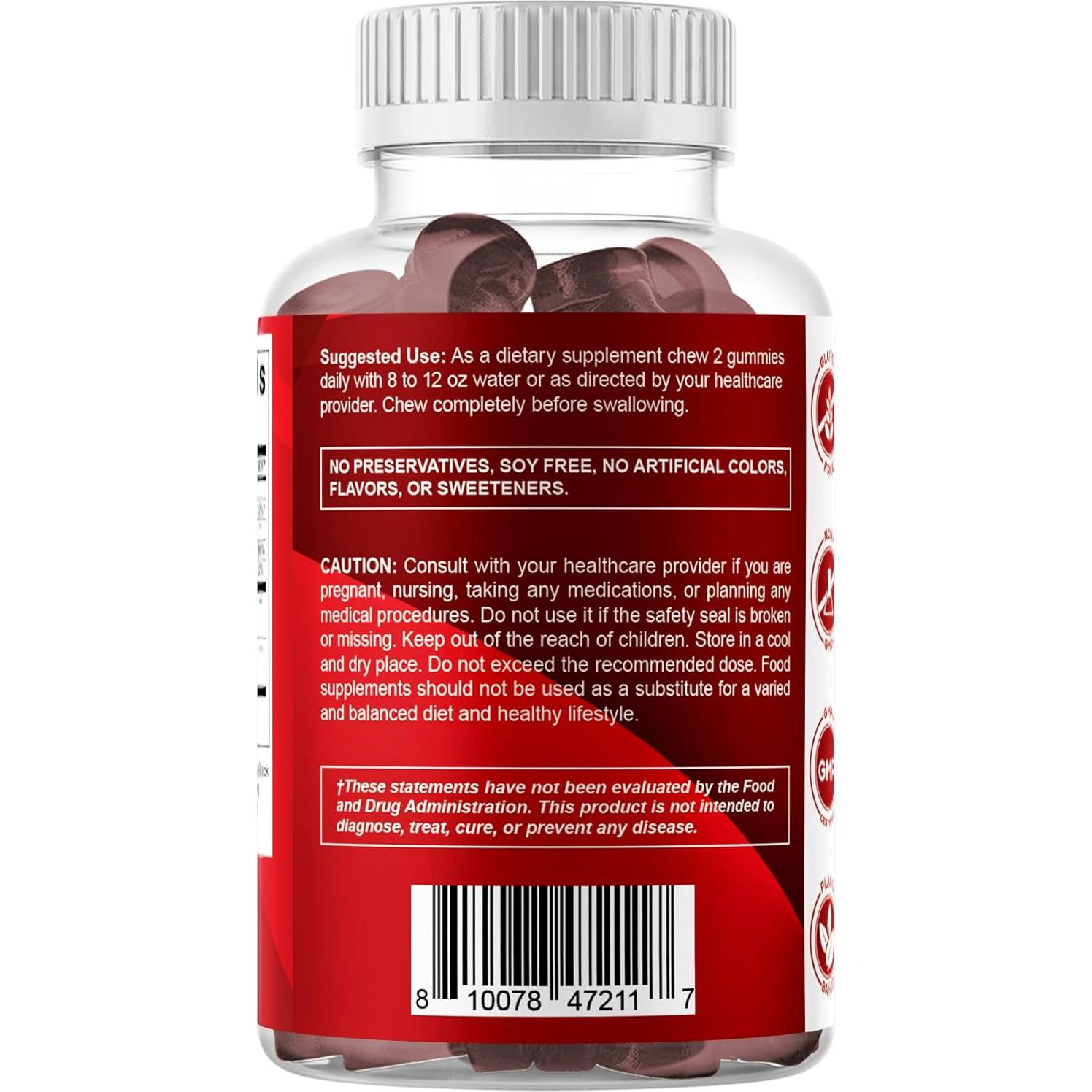 Gomitas Veganas Vitamatic Cromo y Canela Sin Azúcar 60 Uds