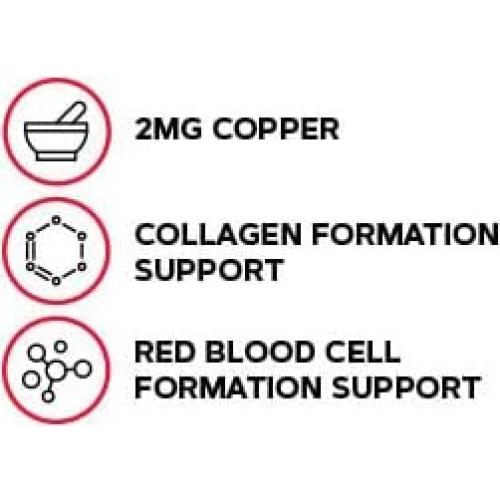 Cobre GNC 2mg - 100 Tabletas Vegetarianas Sin Gluten