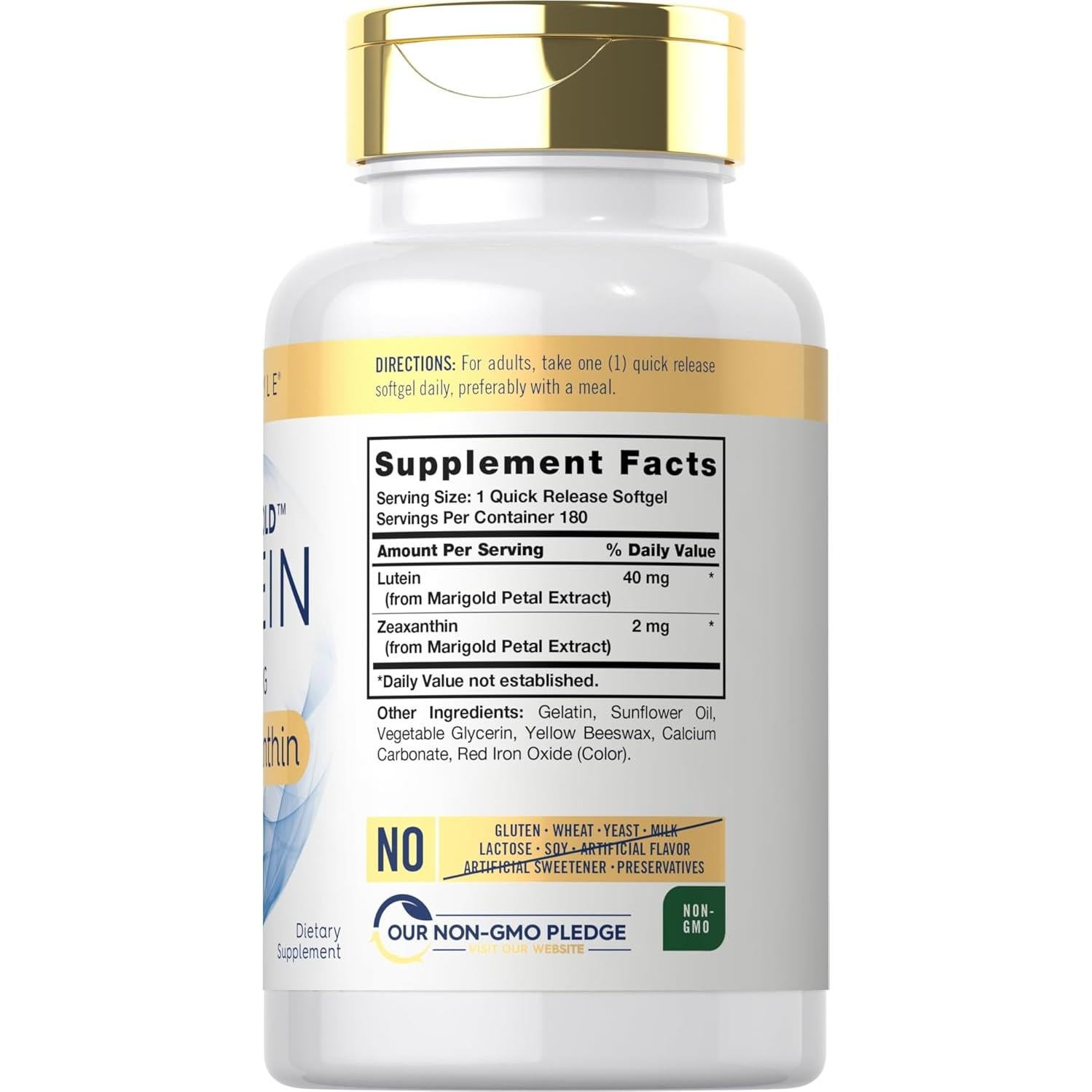 Suplemento de Luteína y Zeaxantina Carlyle 40mg 180 Gelatinas