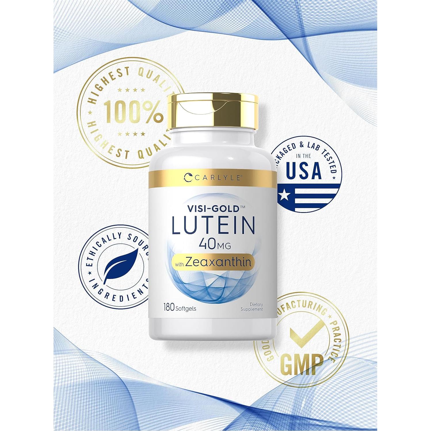 Suplemento de Luteína y Zeaxantina Carlyle 40mg 180 Gelatinas