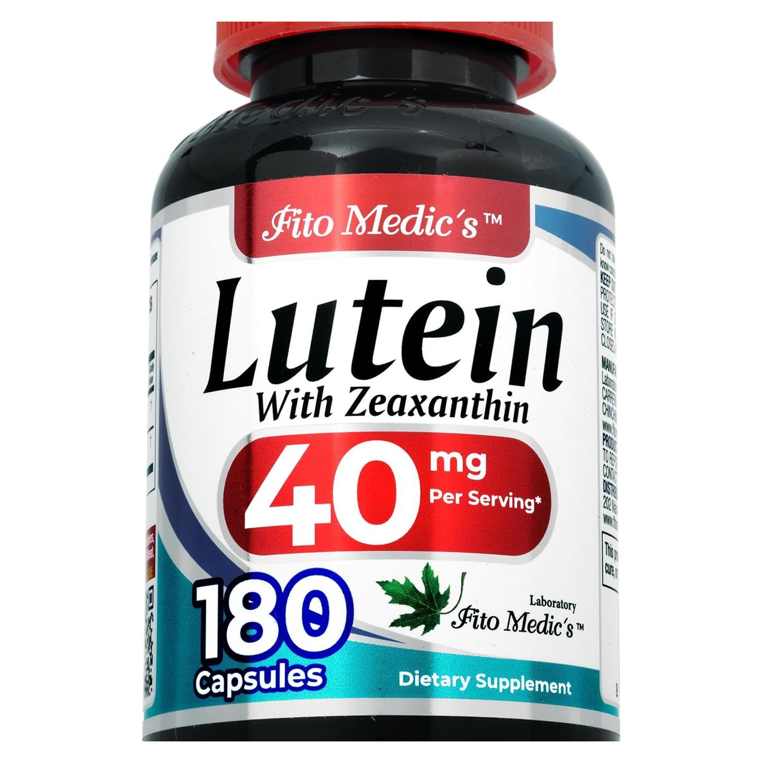 Suplemento de Luteína y Zeaxantina FITO MEDIC'S 180 Cápsulas 40 mg