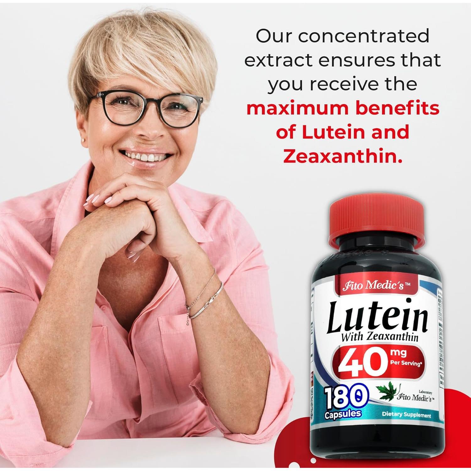 Suplemento de Luteína y Zeaxantina FITO MEDIC'S 180 Cápsulas 40 mg