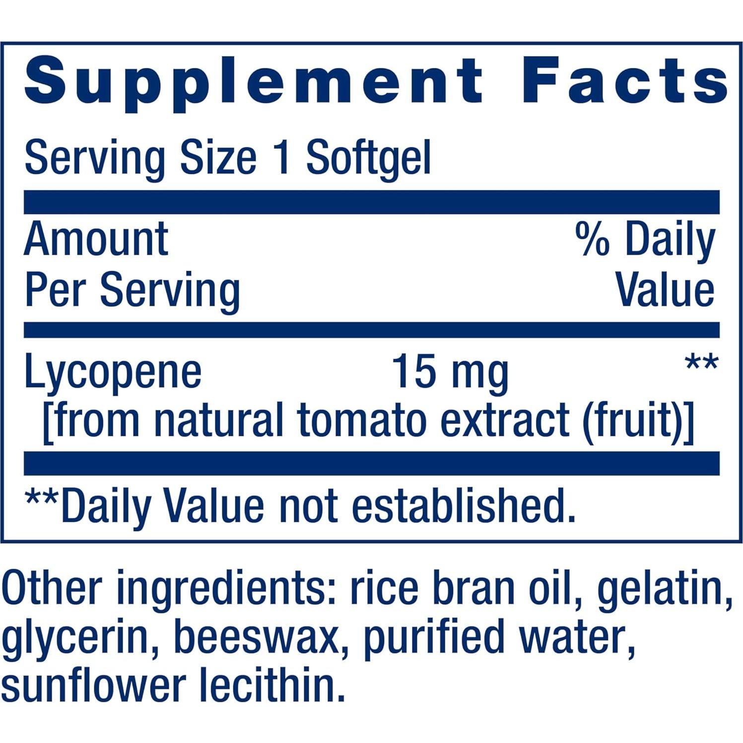 Mega Licopeno Extensión de Vida 90 Gelatinas Blandas 15 mg