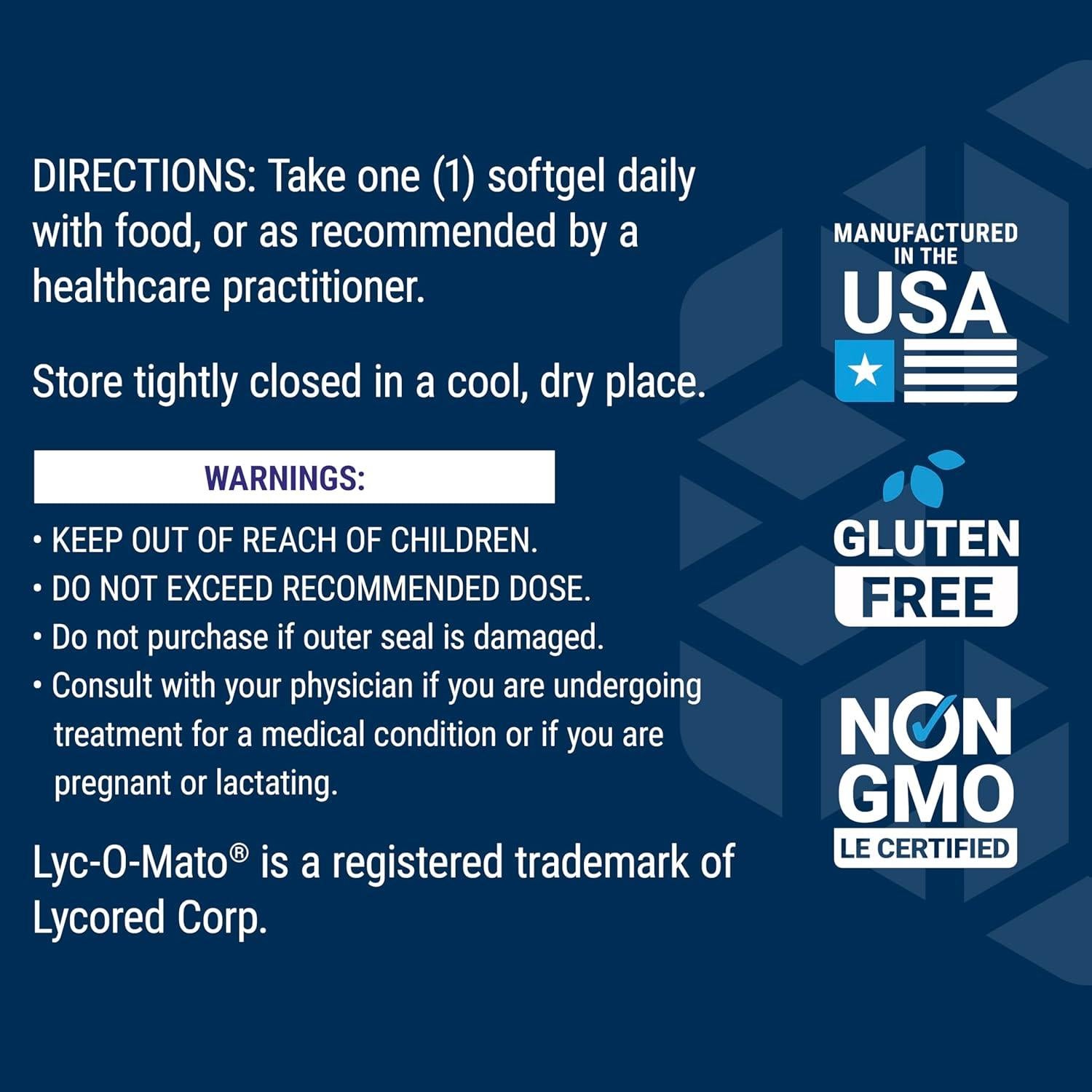 Mega Licopeno Extensión de Vida 90 Gelatinas Blandas 15 mg