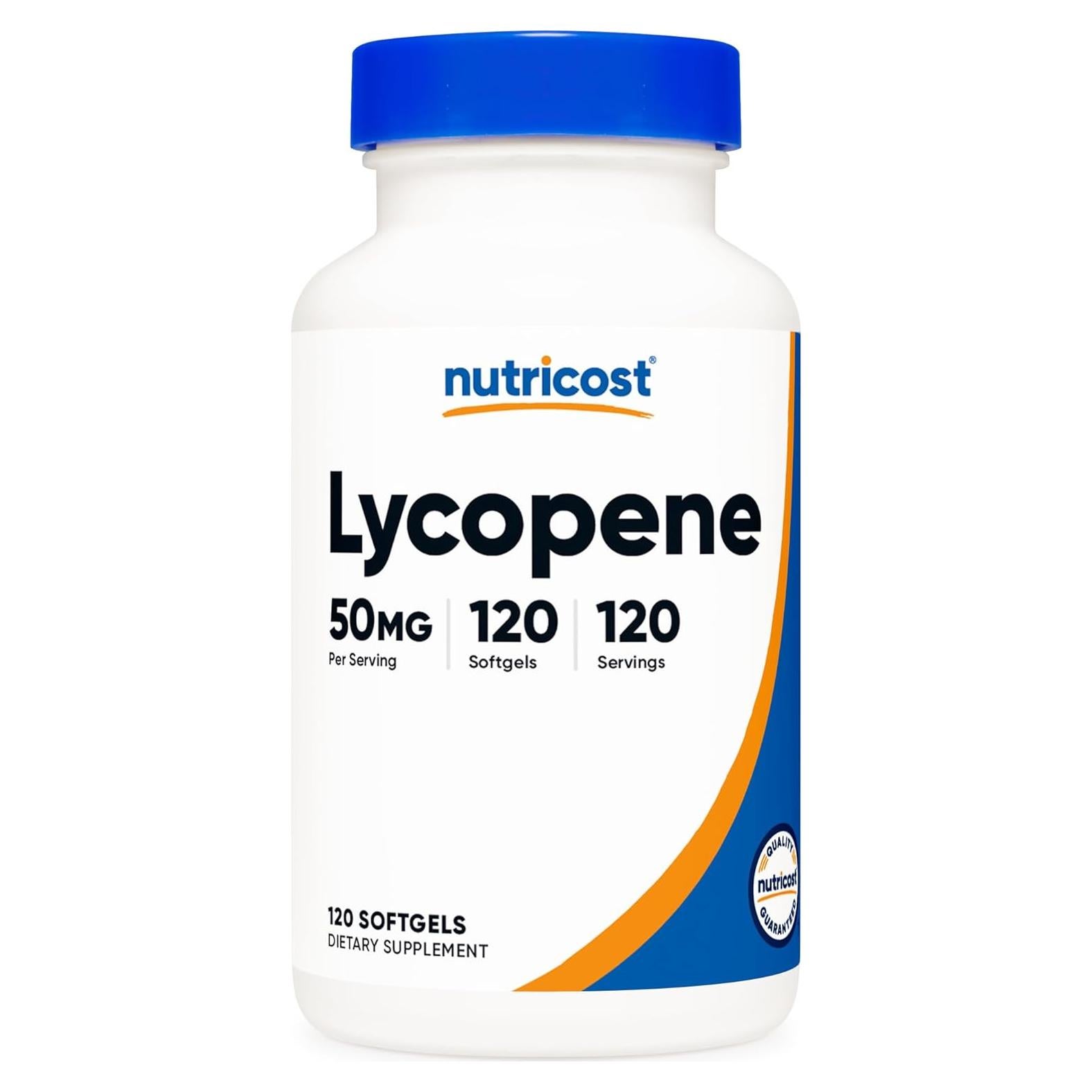 Nutricost Licopeno 50mg - 120 Cápsulas Blandas Antioxidante