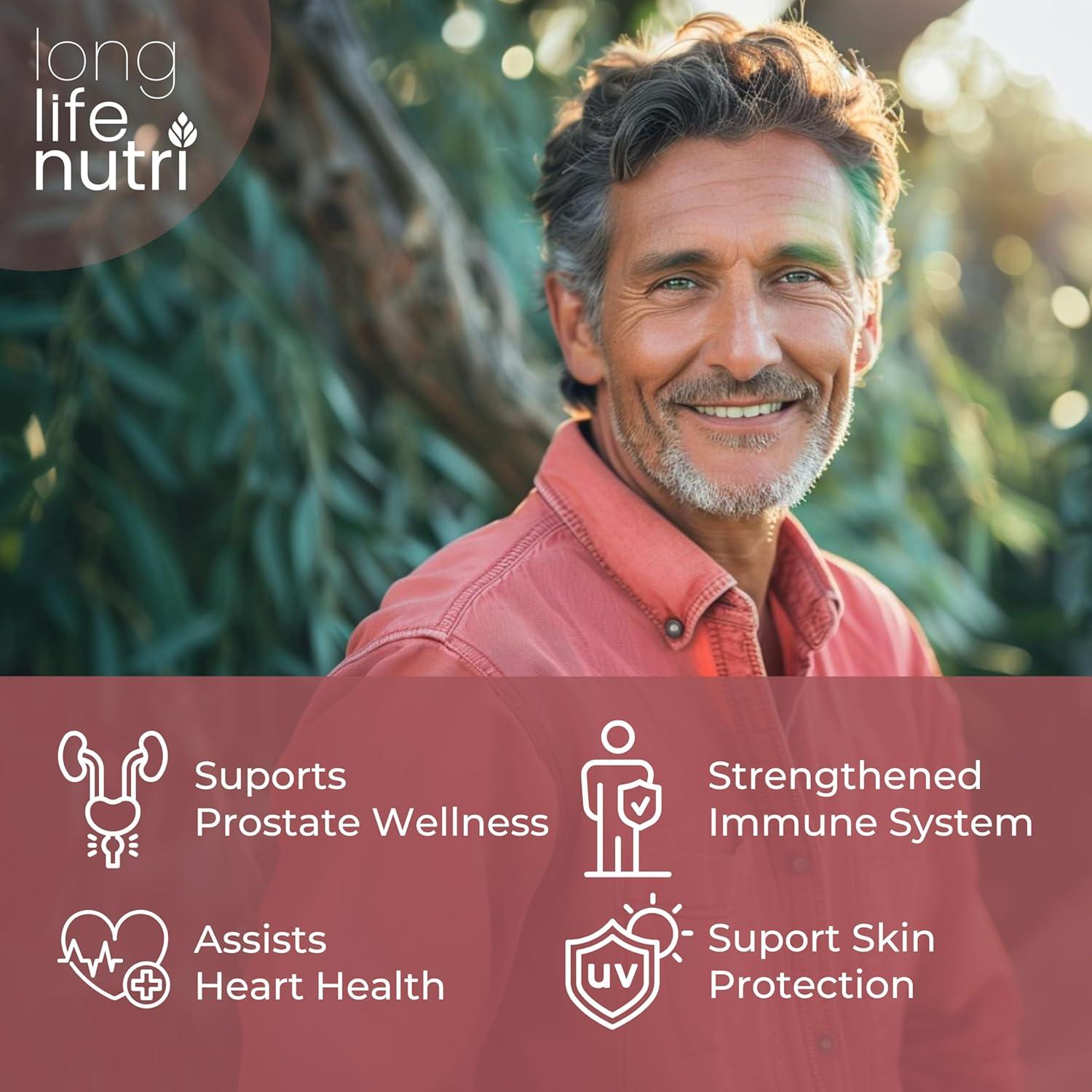 Lycopene 50mg 180 Cápsulas Vegetarianas LongLifeNutri