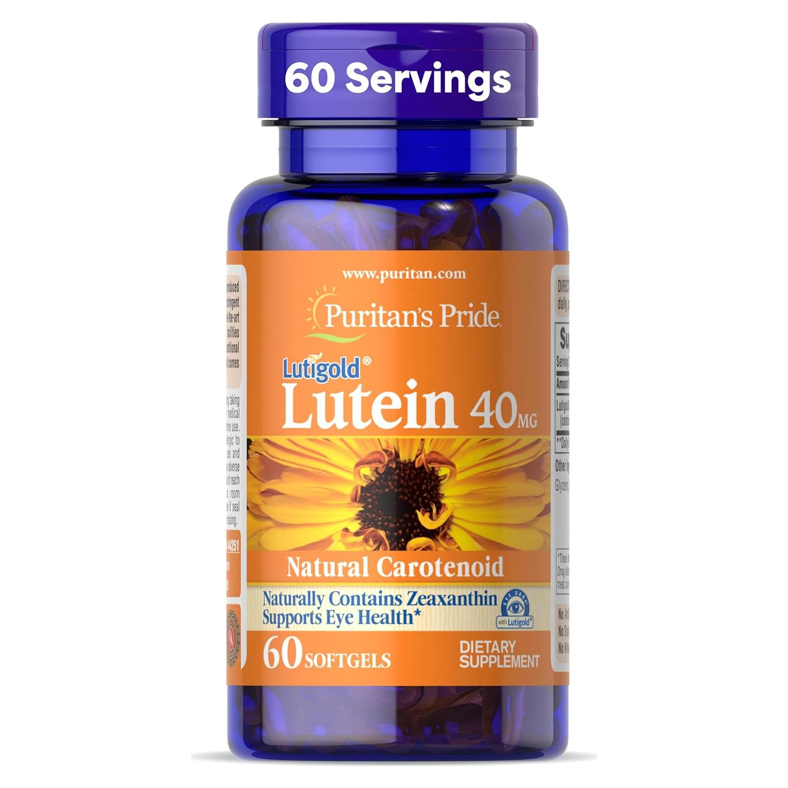 Lutigold Luteína 40mg con Zeaxantina 1600 mcg 60 Gelatinas