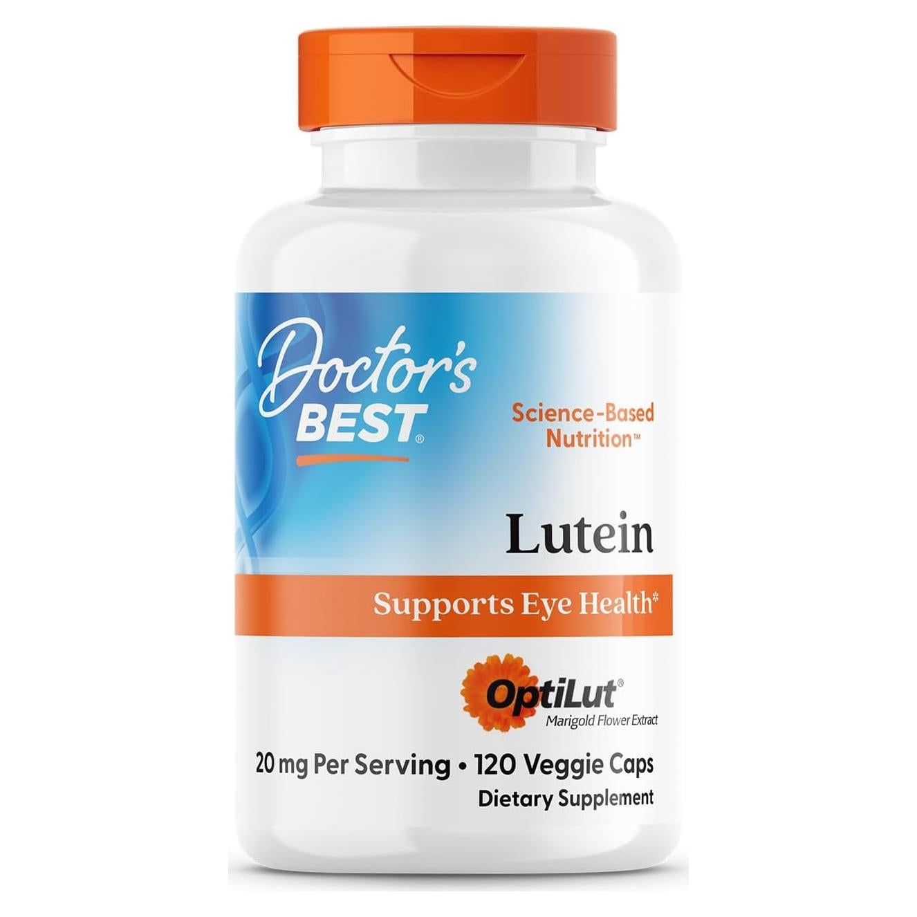 Luteína Doctors Best OptiLut 120 Cápsulas Veganas Salud Ocular
