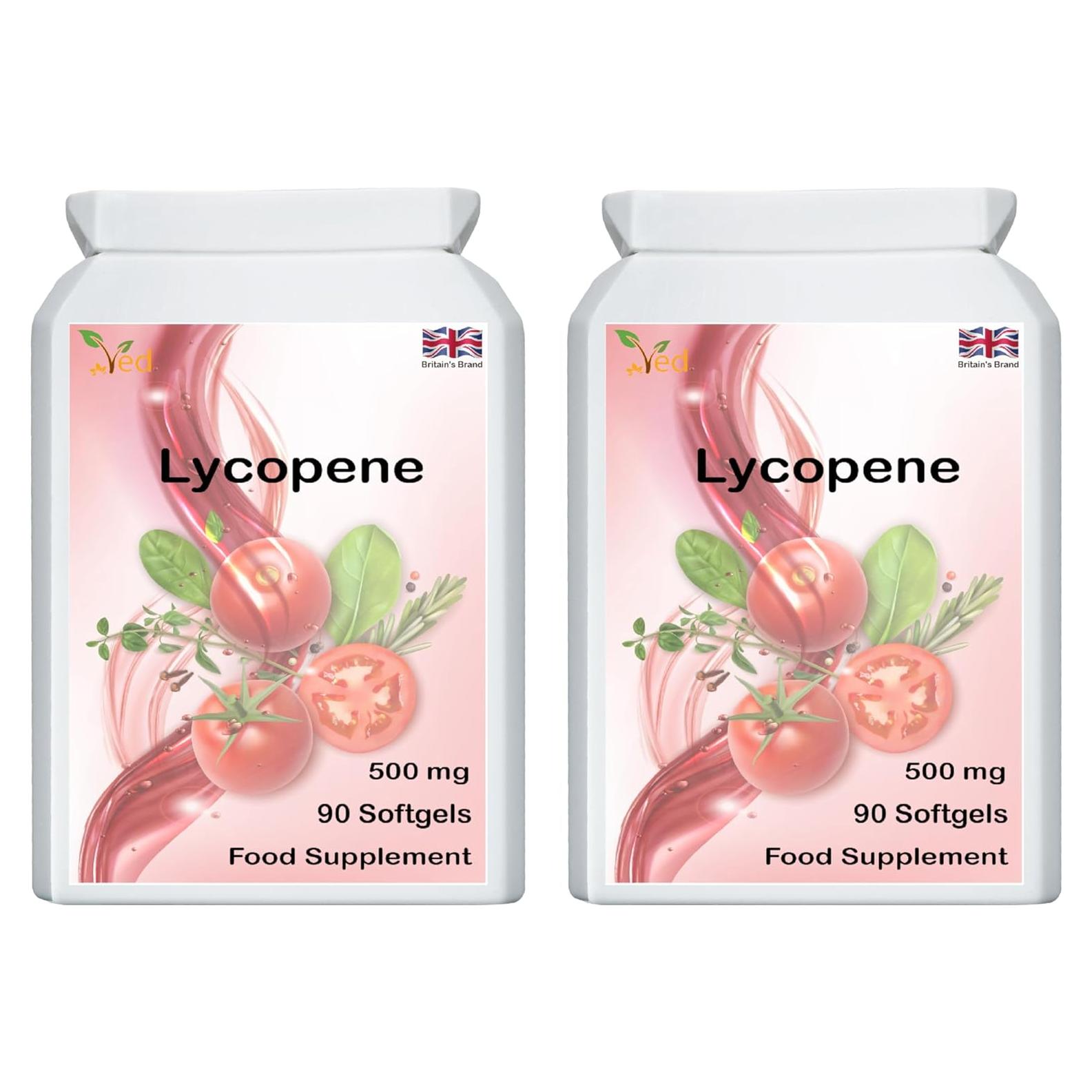 Suplemento de Licopeno Ved 500 mg - 180 Geles Blandos