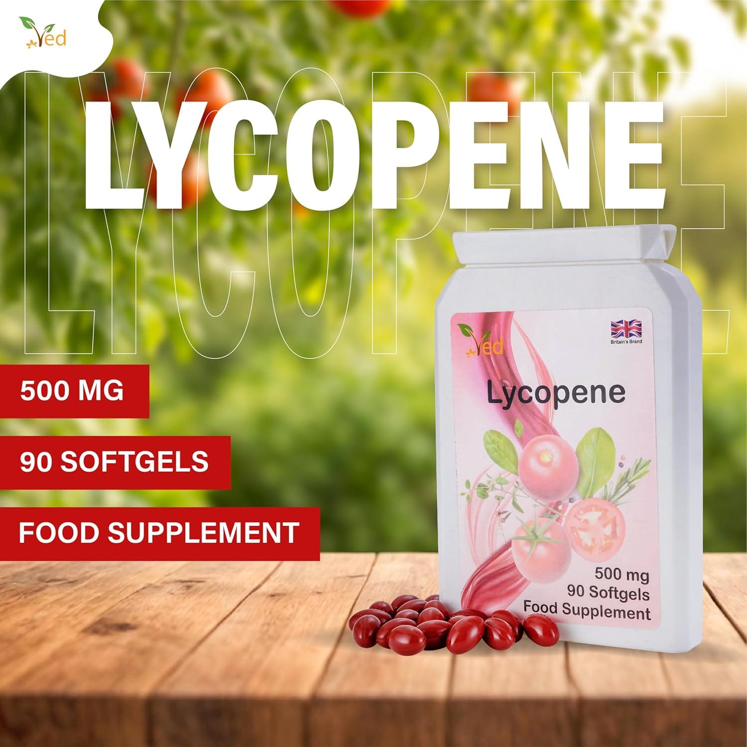 Suplemento de Licopeno Ved 500 mg - 180 Geles Blandos