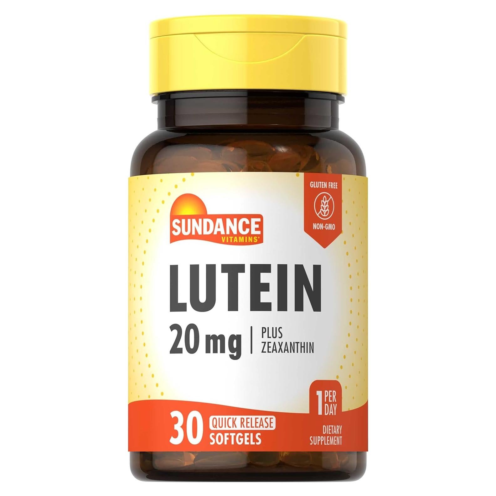 Suplemento Luteína 20mg Sundance con Zeaxantina 30 Gelatinas
