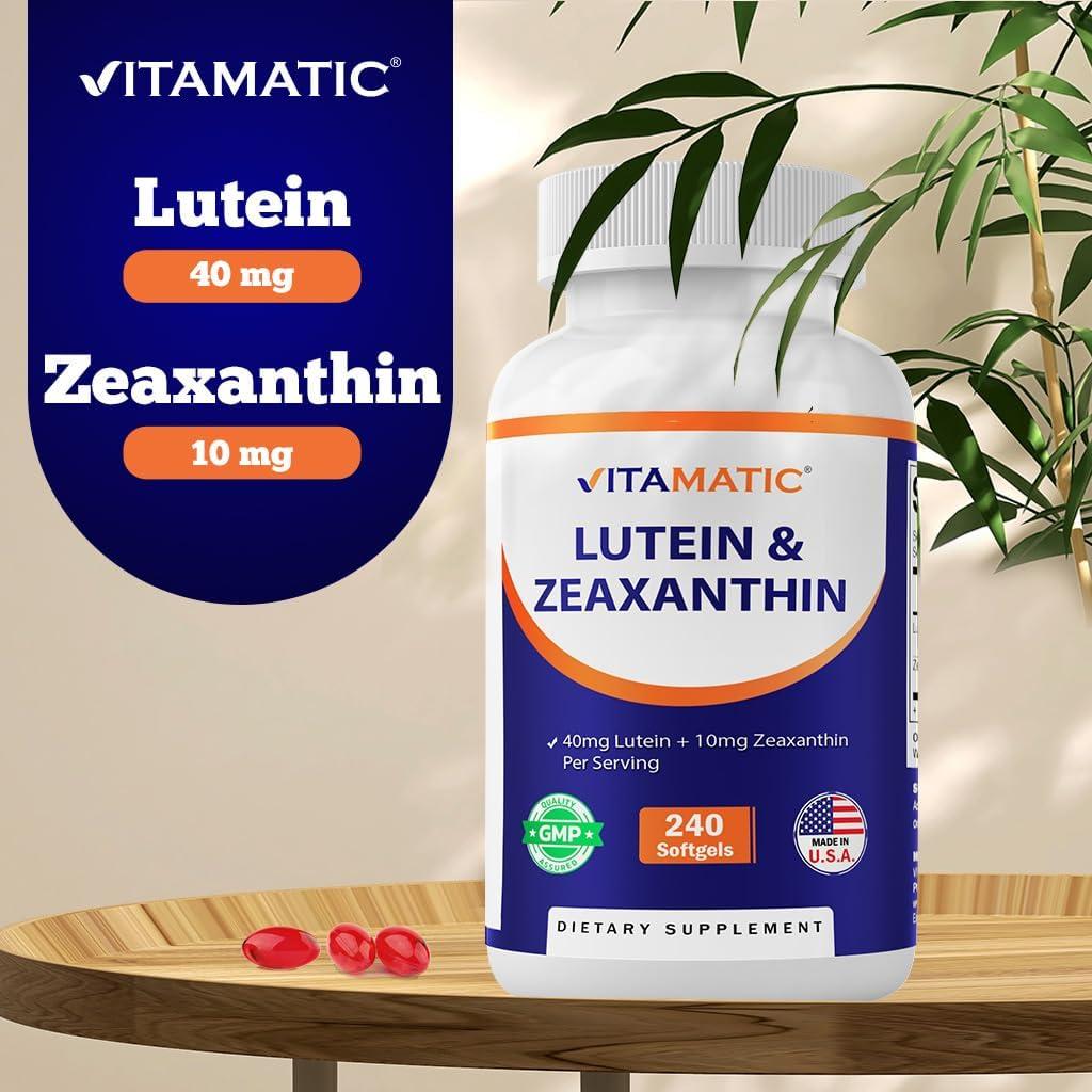 Suplemento Vitamatic Luteína 40mg y Zeaxantina 10mg 240 Softgels