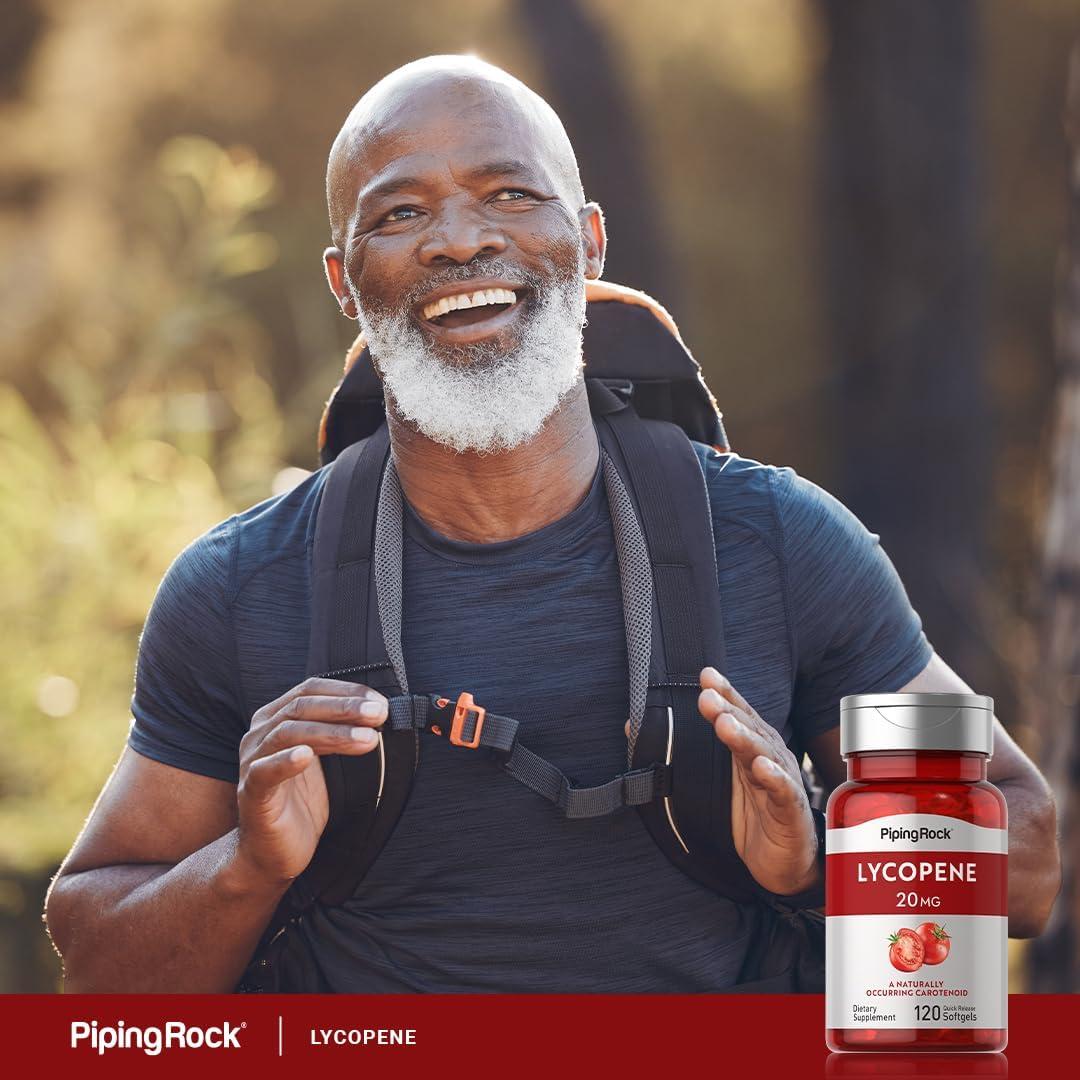 Suplemento de Licopeno Piping Rock 20mg 120 Gelatinas Blandas