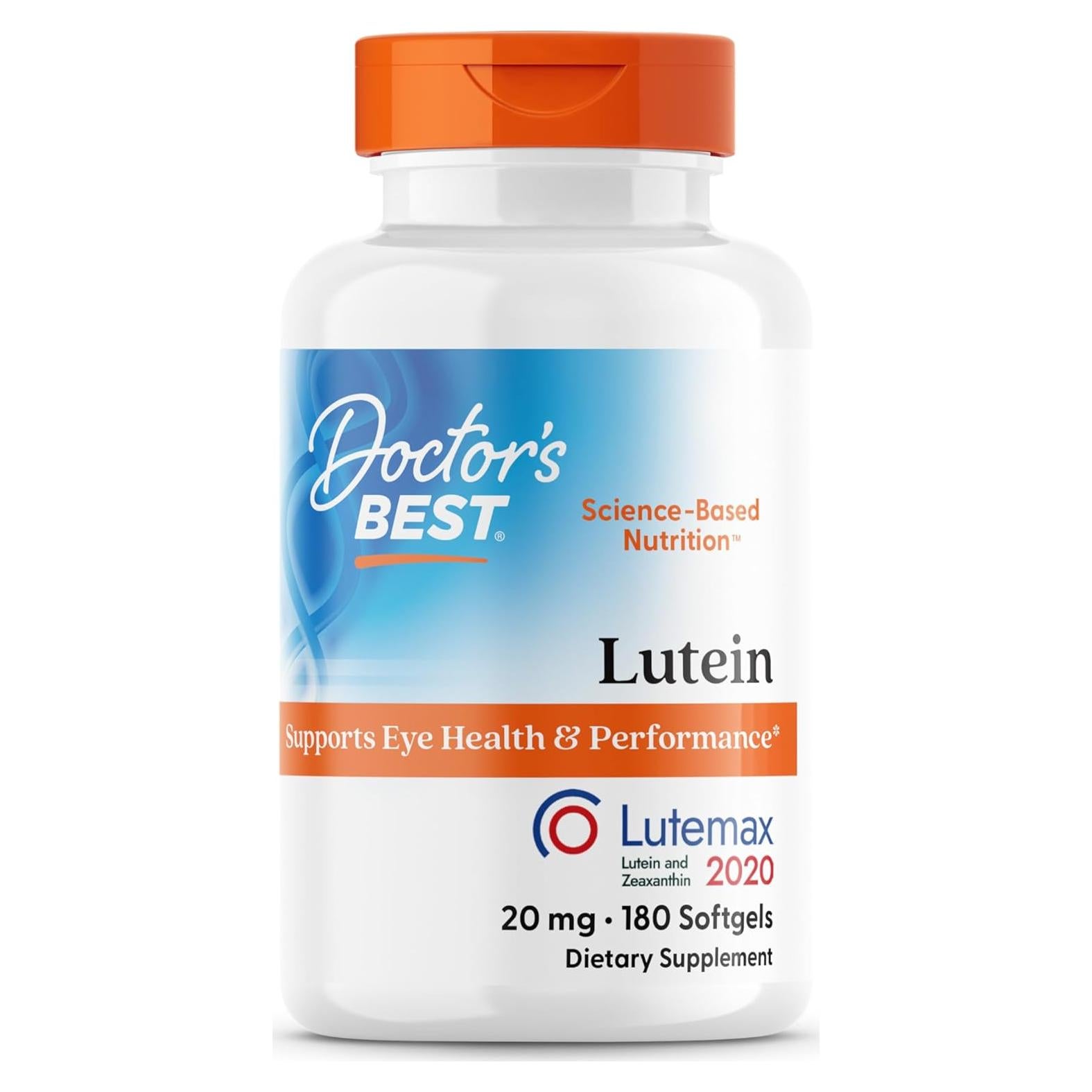 Luteína Doctor's Best 20 mg 180 Gelatinas Blandas Salud Ocular
