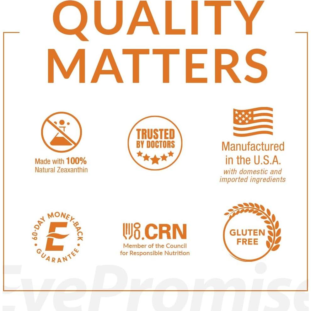 EyePromise Zeaxanthin y Luteína 180 Gelatinas para Ojos