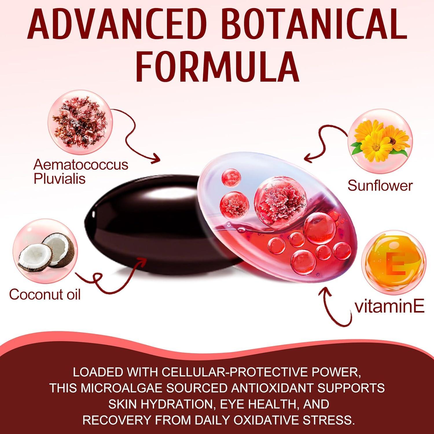 Astaxantina 12mg Premium 120 Gelatinas Blandas Antioxidante