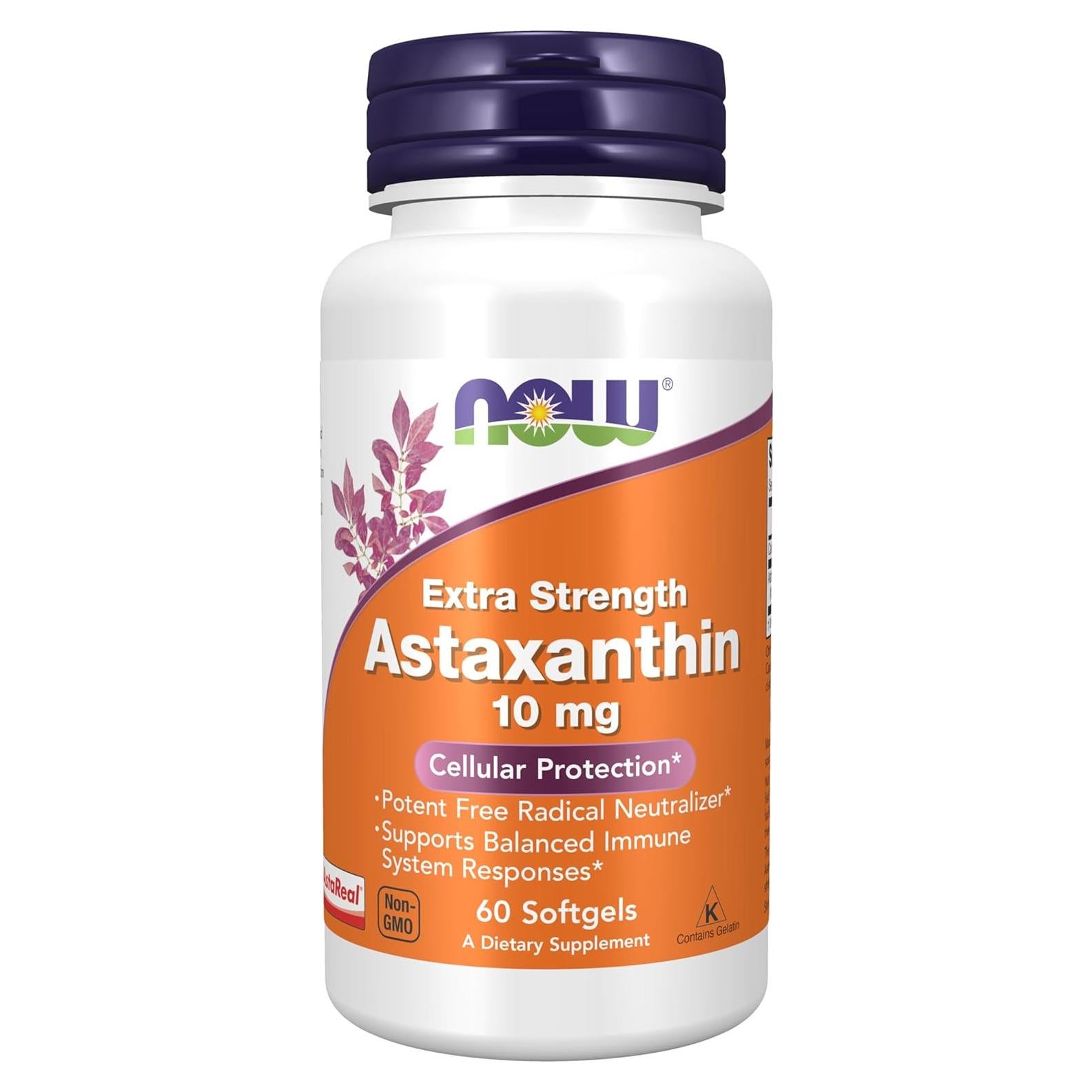 NOW Foods Astaxantina 10mg Fuerza Extra 60 Gelatinas Blandas