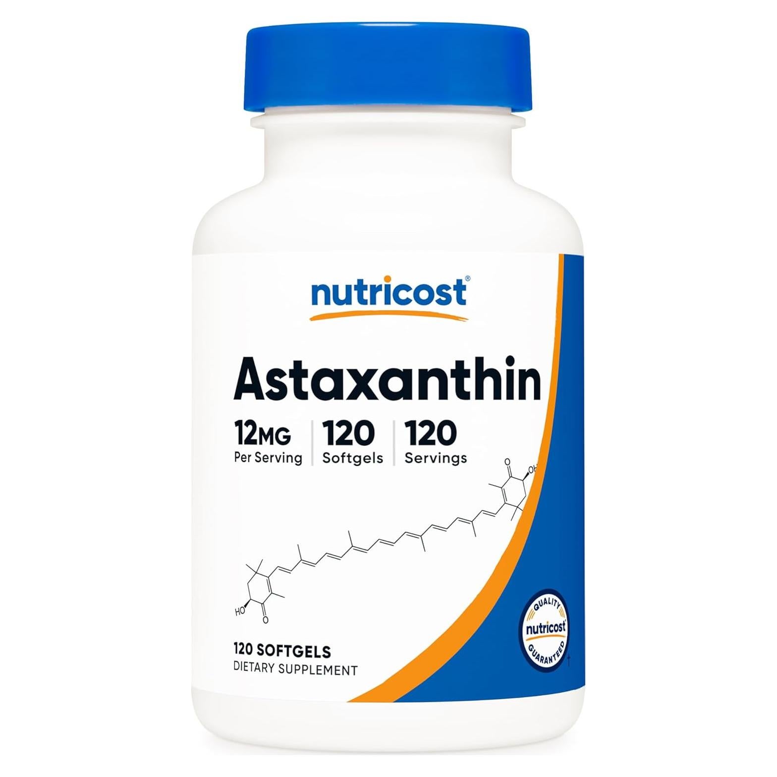 Nutricost Astaxantina 12mg 120 Gelatinas Blandas No OGM