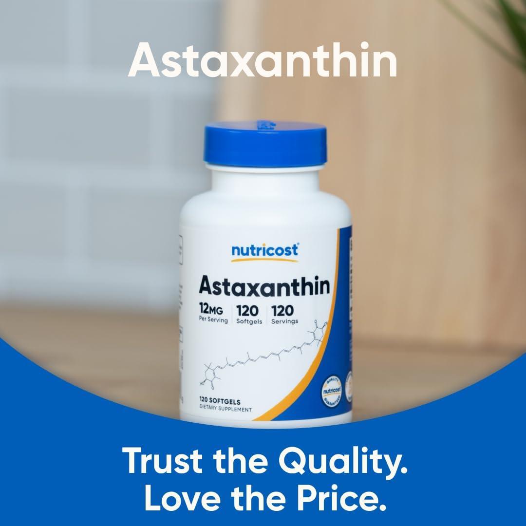 Nutricost Astaxantina 12mg 120 Gelatinas Blandas No OGM
