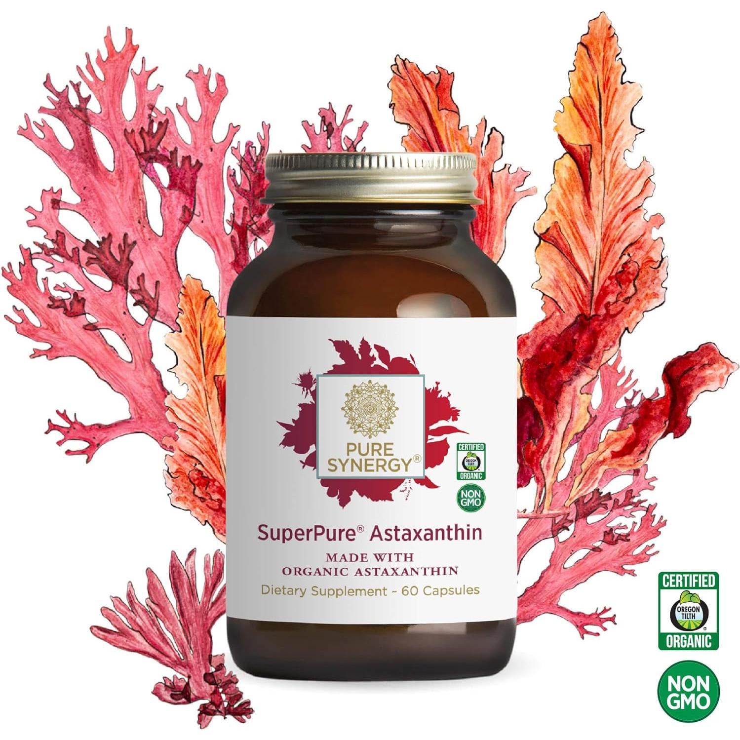Astaxantina Orgánica SuperPure The Synergy Company 60 Cápsulas