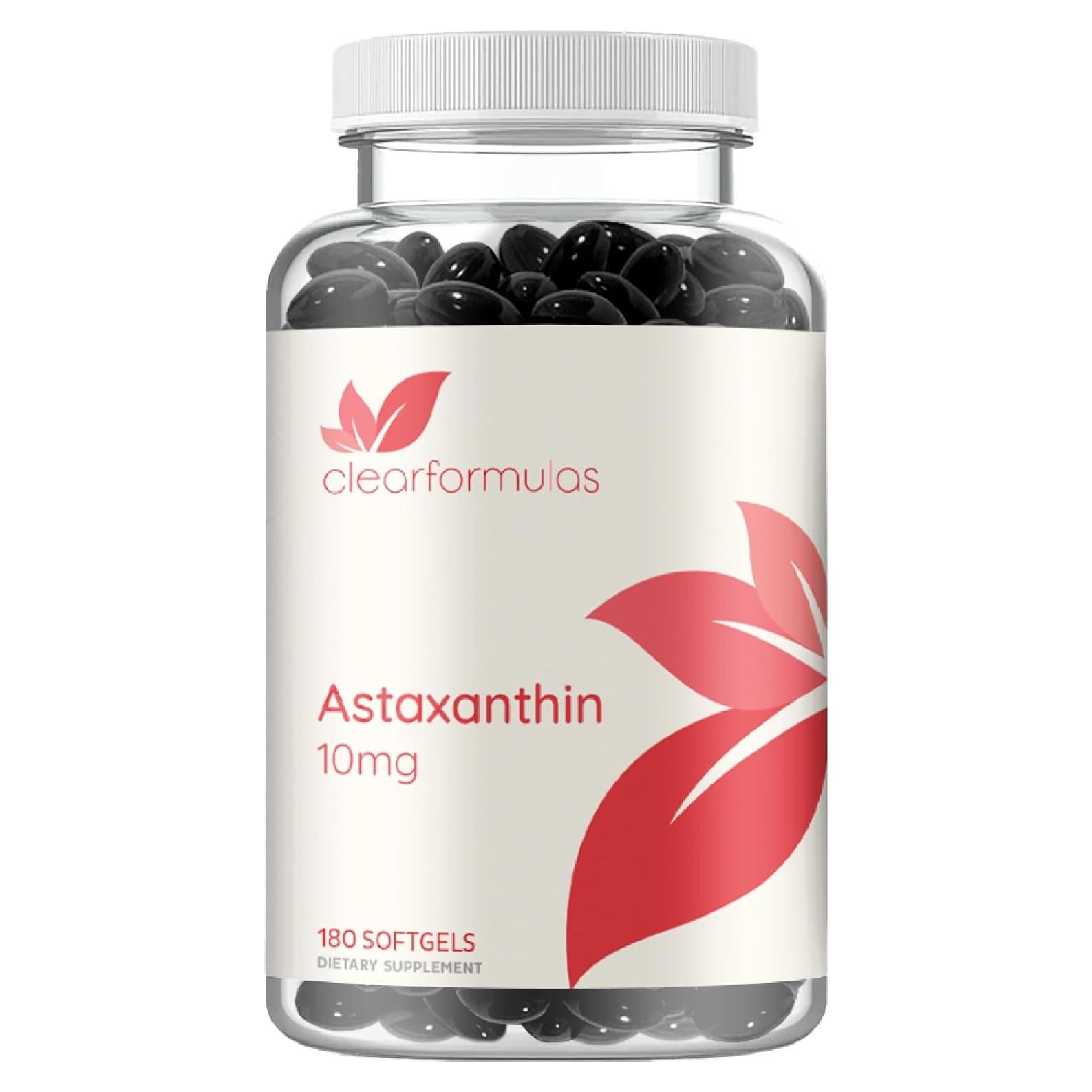 Suplemento de Astaxantina 10mg Clear Formulas - Antioxidante