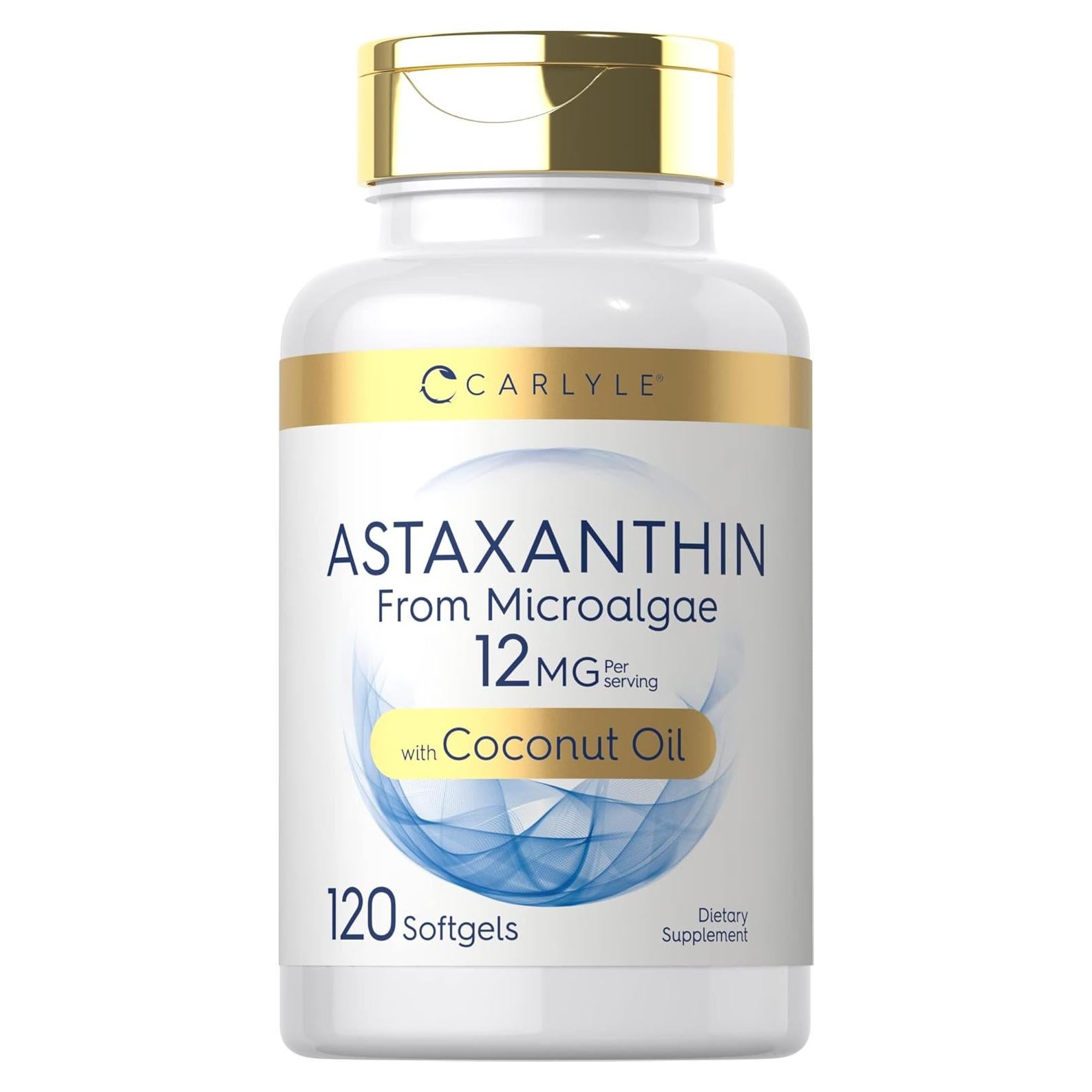 Carlyle Astaxantina 12mg 120 Gelatinas Blandas con Aceite de Coco